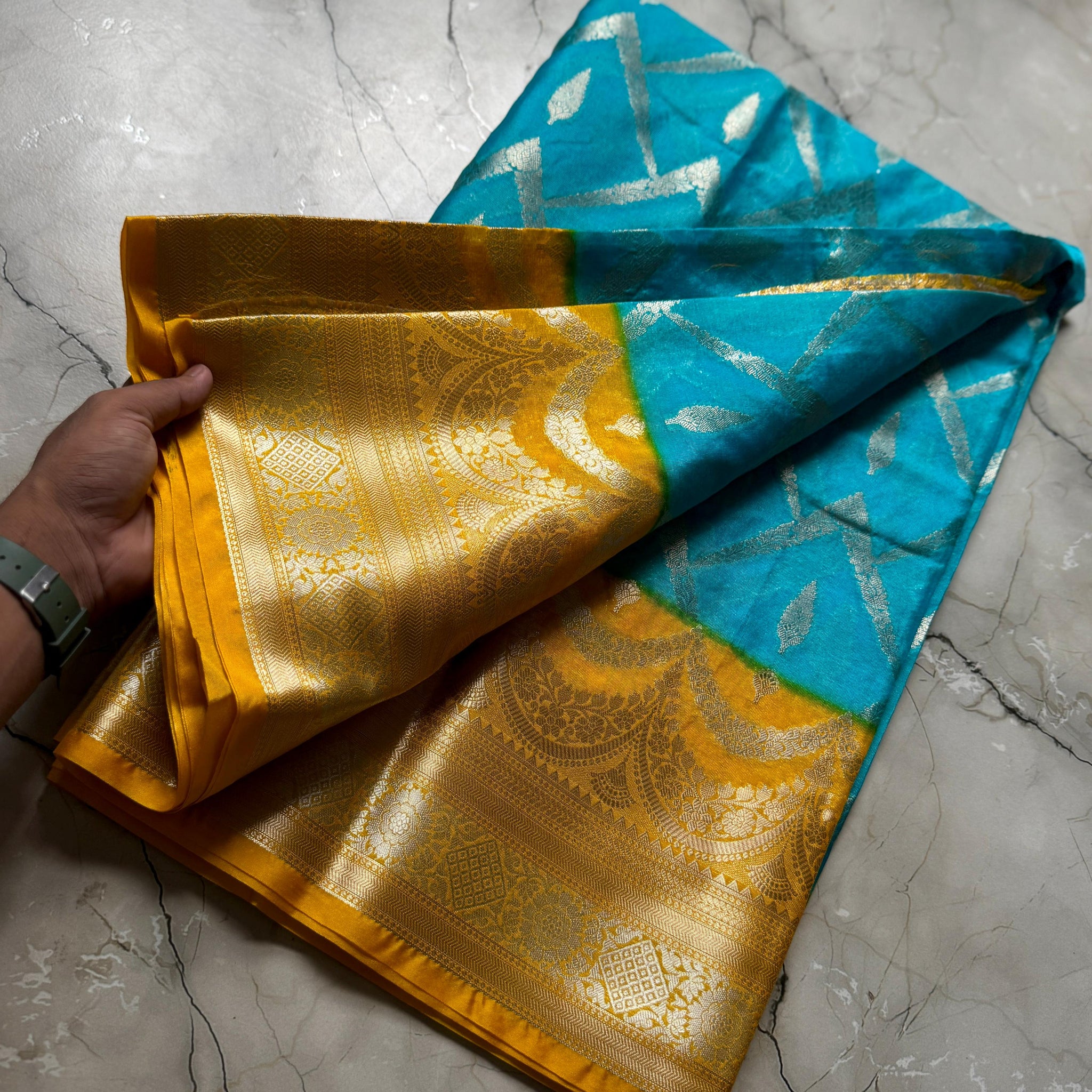 Banarasi Handloom Semi Georgette Saree