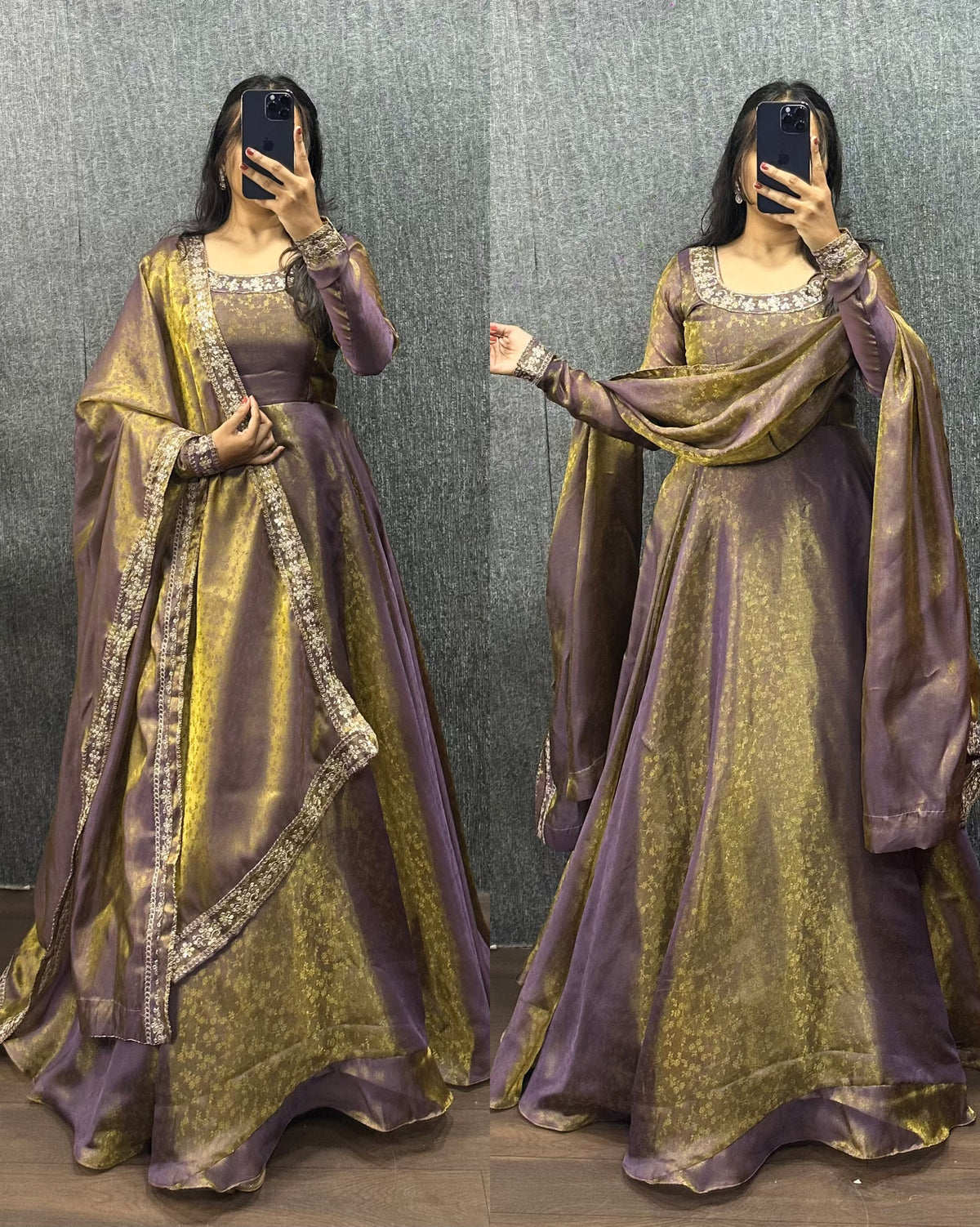Festive Gown with Duppata