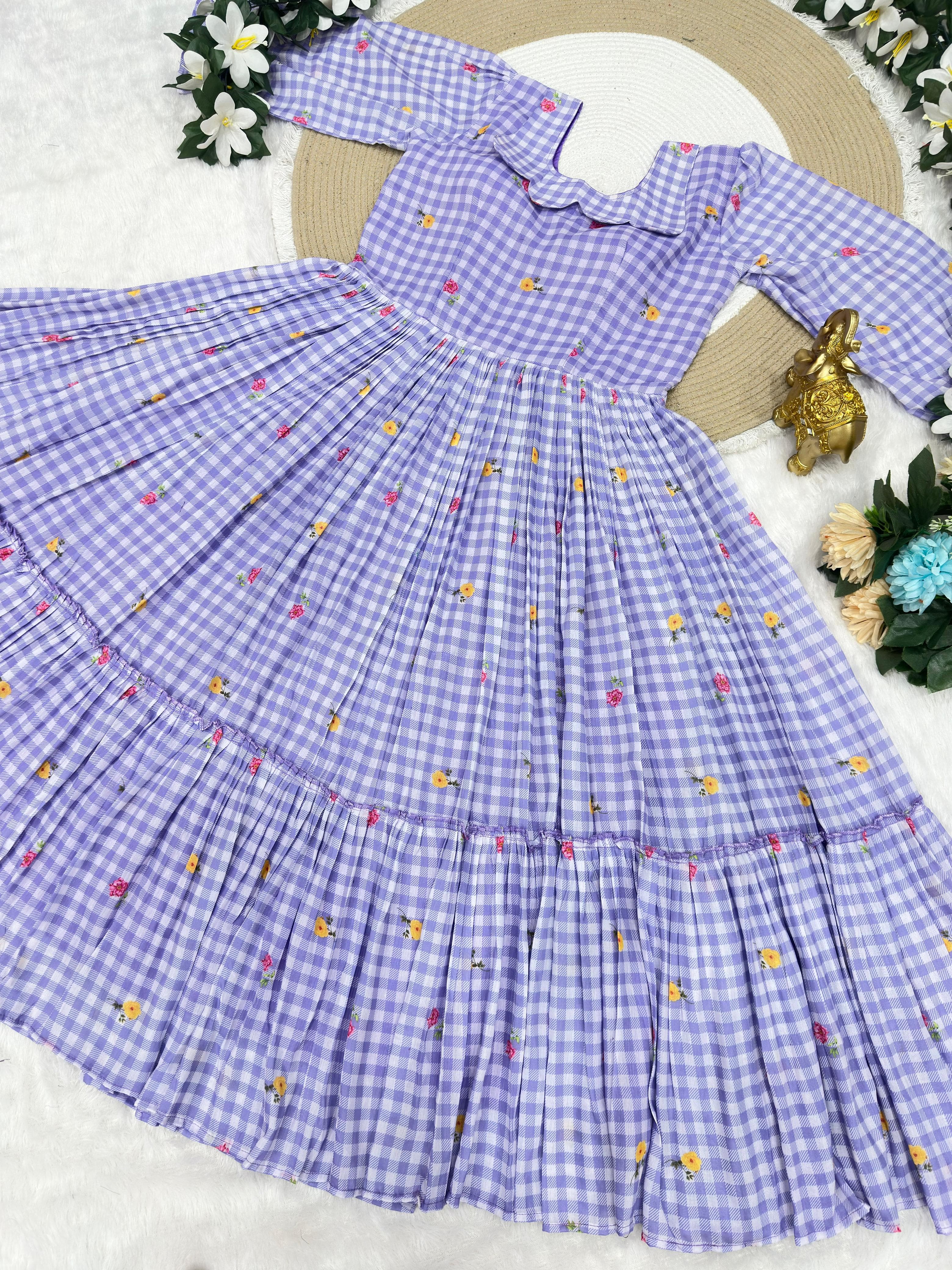 Pure Mul cotton floral frocks