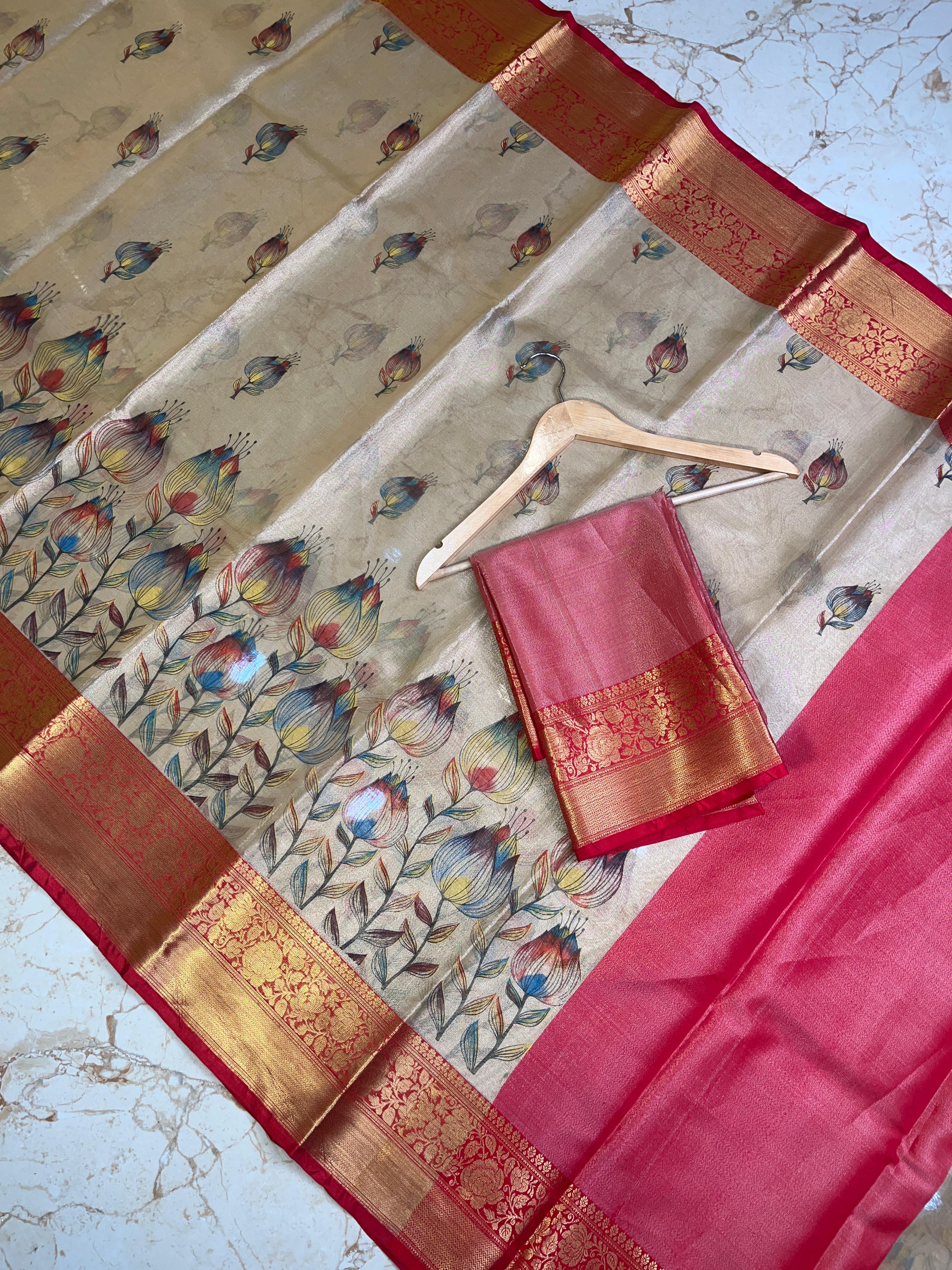 Banarasi Kanjivaram Tissue Silk Saree