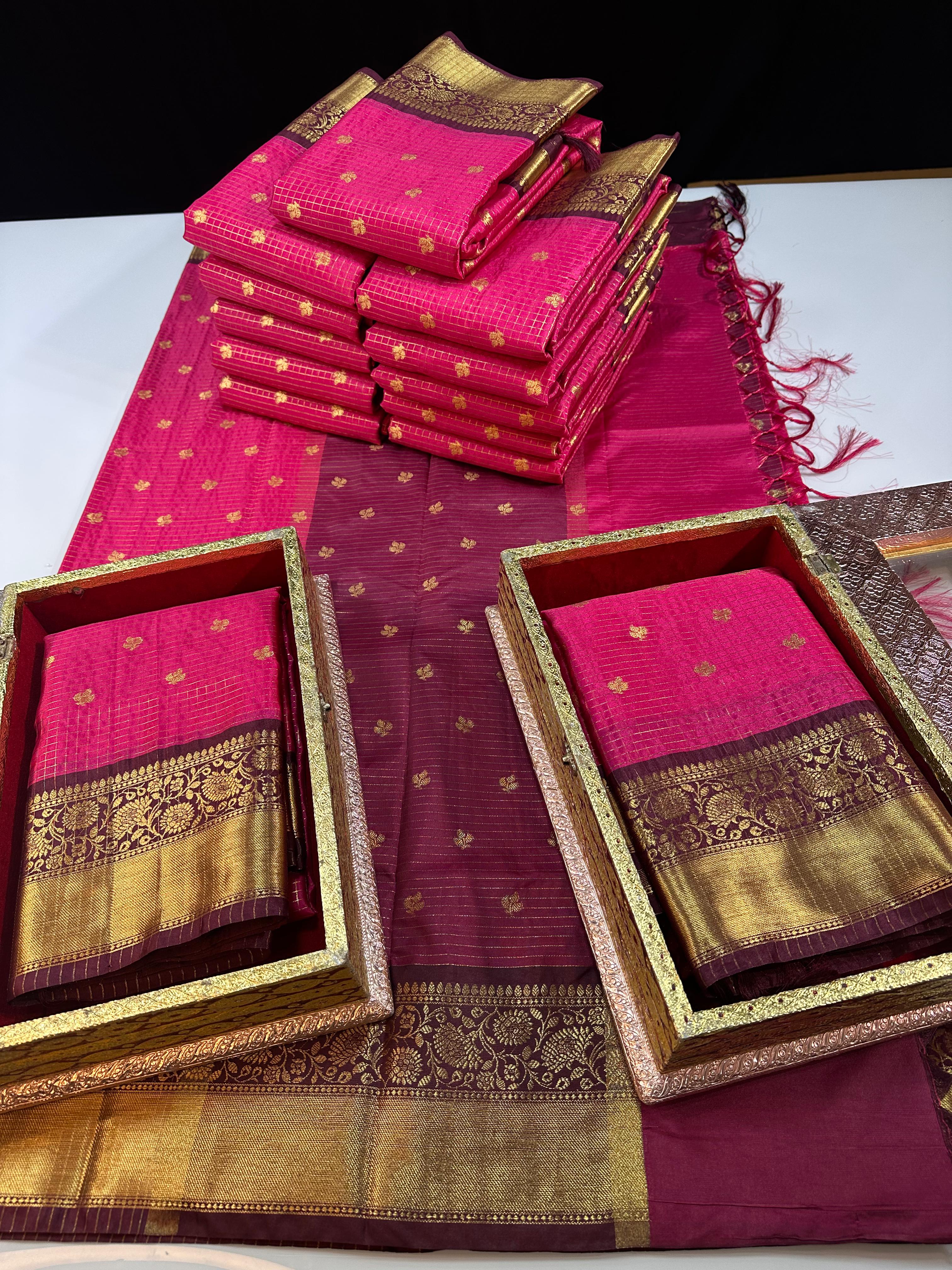 Semi Gadwal Sarees