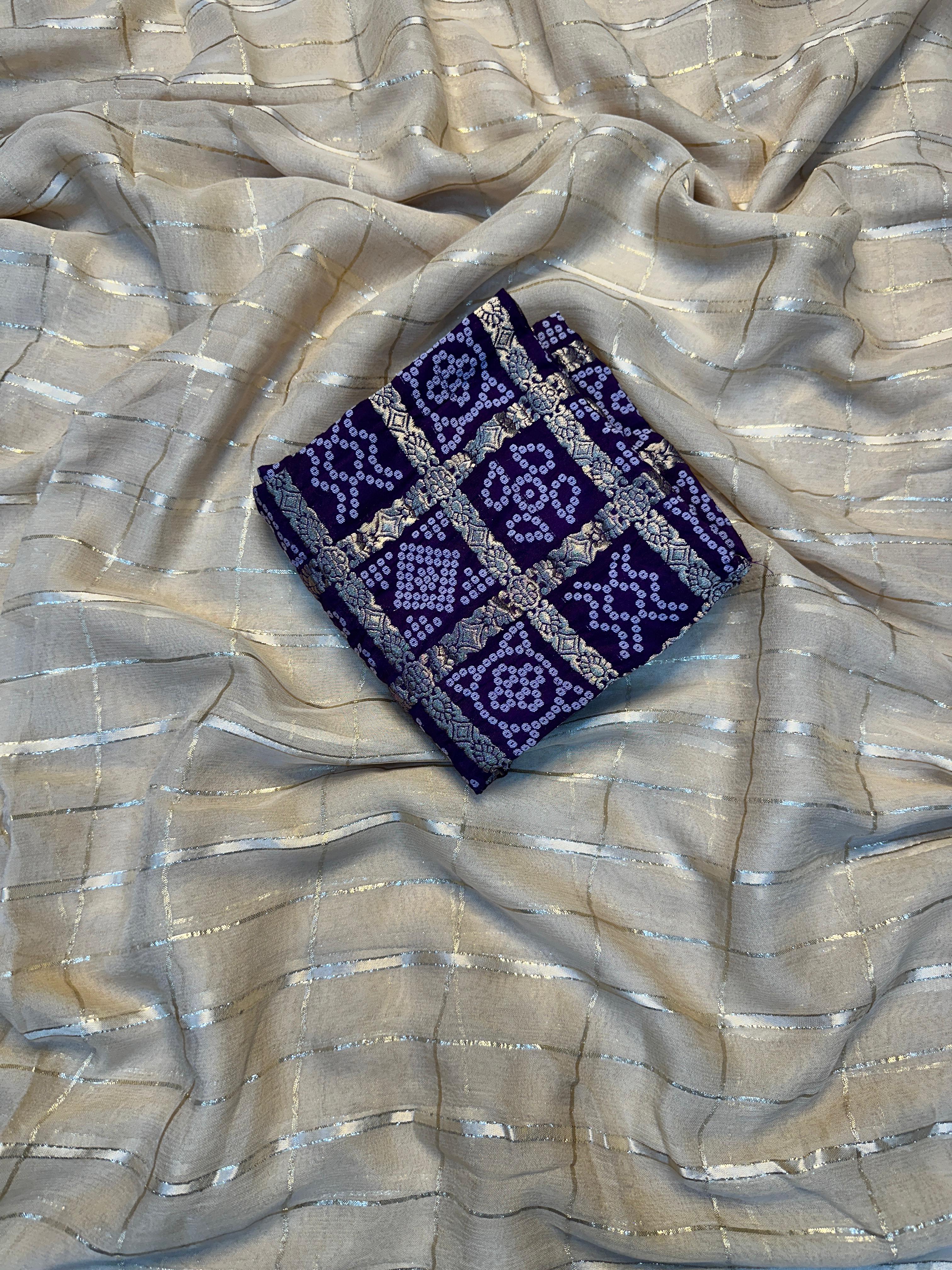Soft Viscose Saree with Designer Blouse