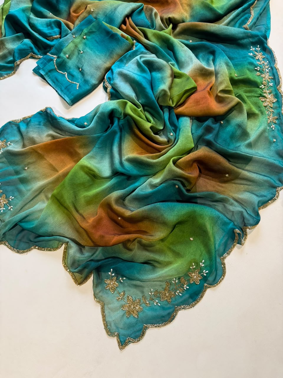 Soft Rangoli Crush Silk Sarees