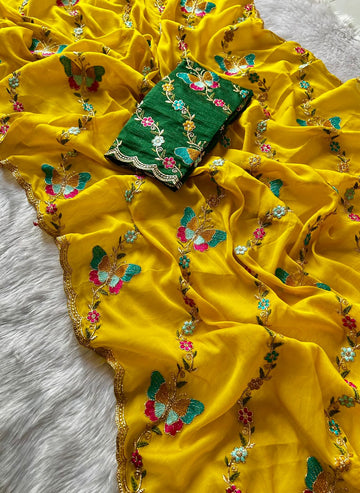 Designer Star Georgette Saree