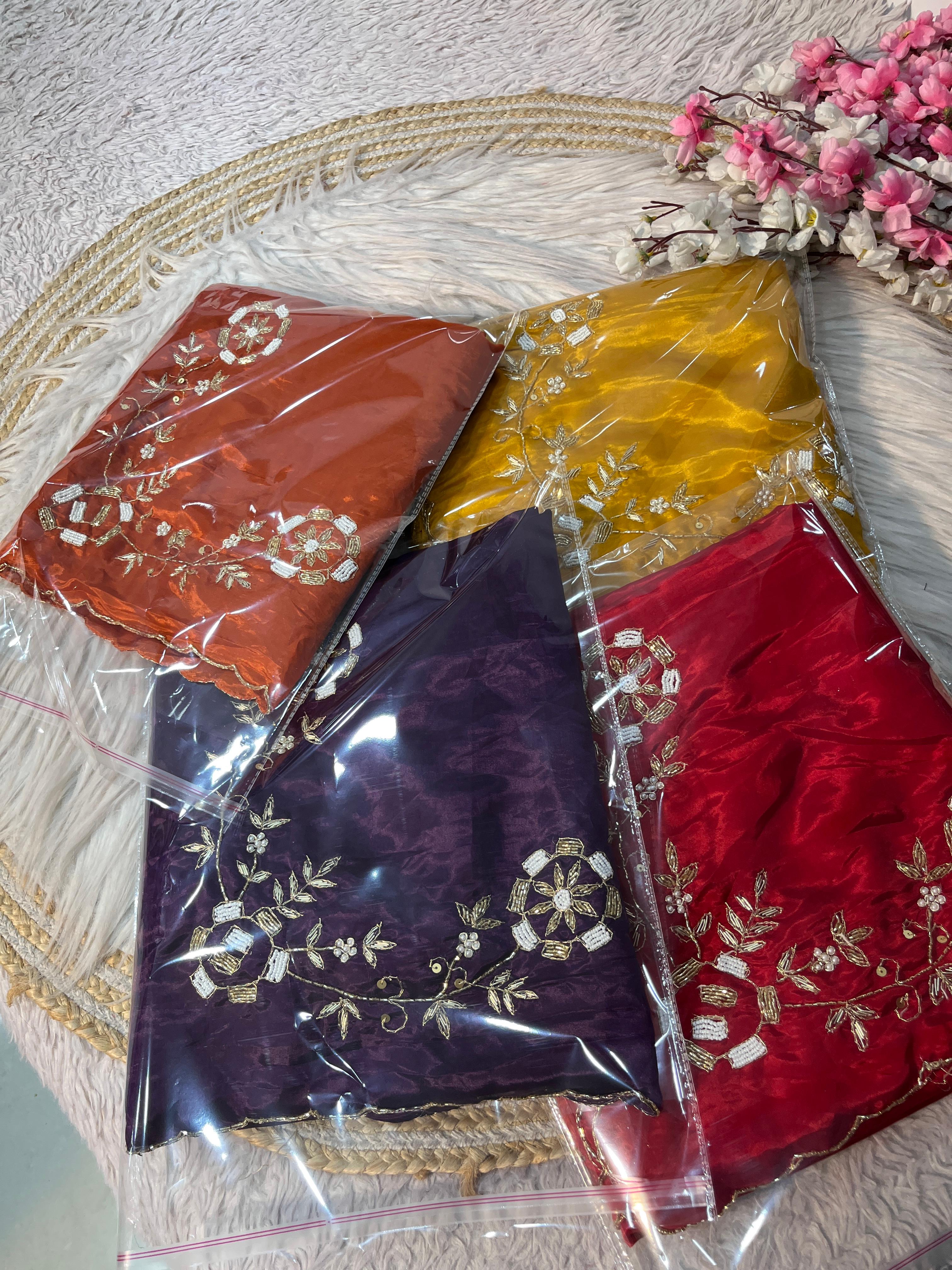 Premium Zardozi Handwork Sarees