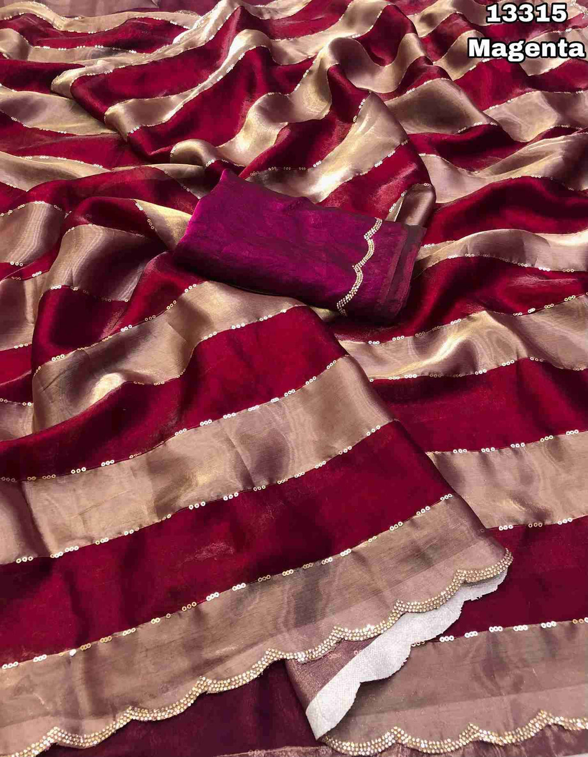 Space Silk Shaded Embroidery Sarees