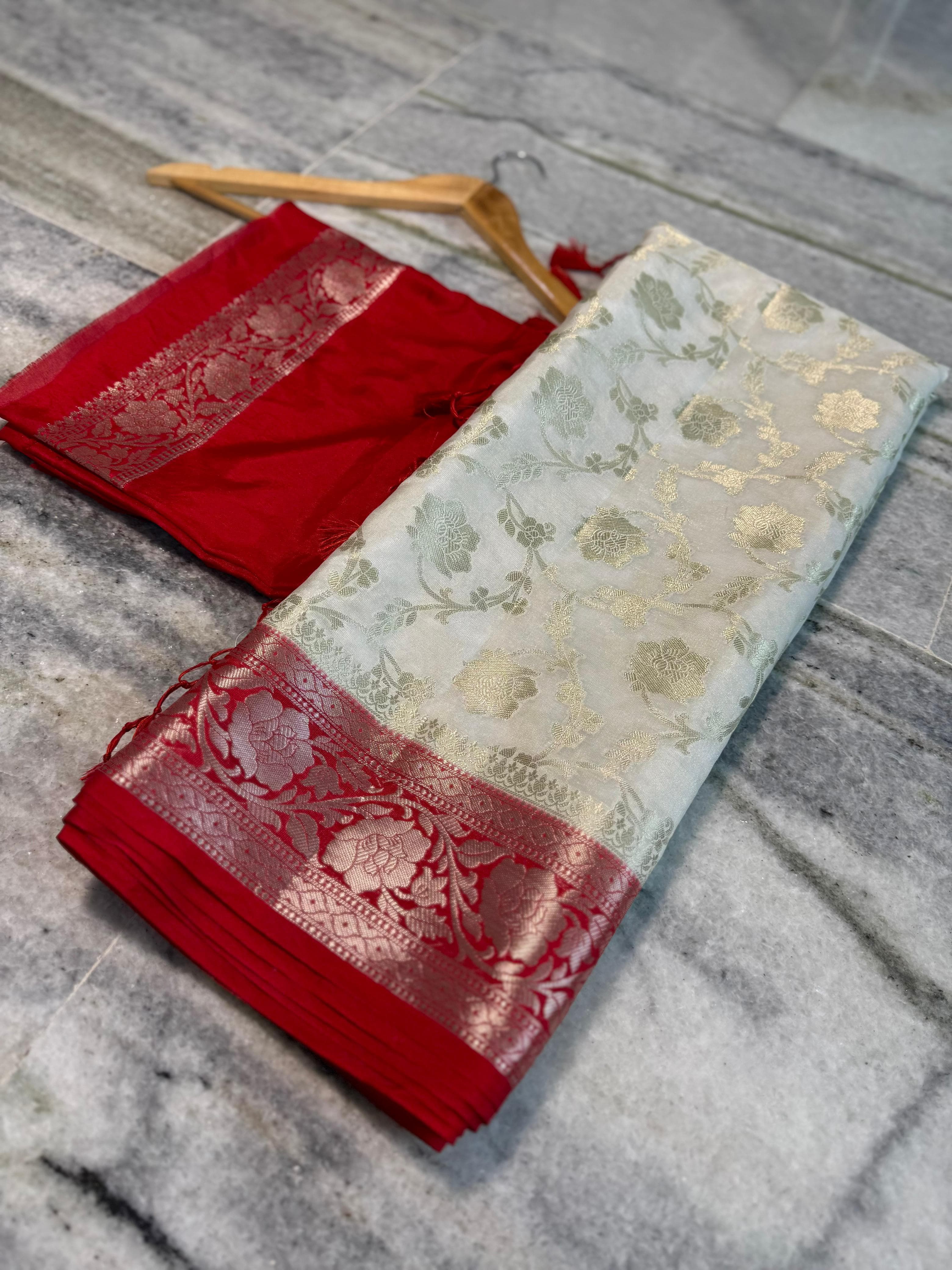 Banarasi Semi Katan Warm Silk Saree