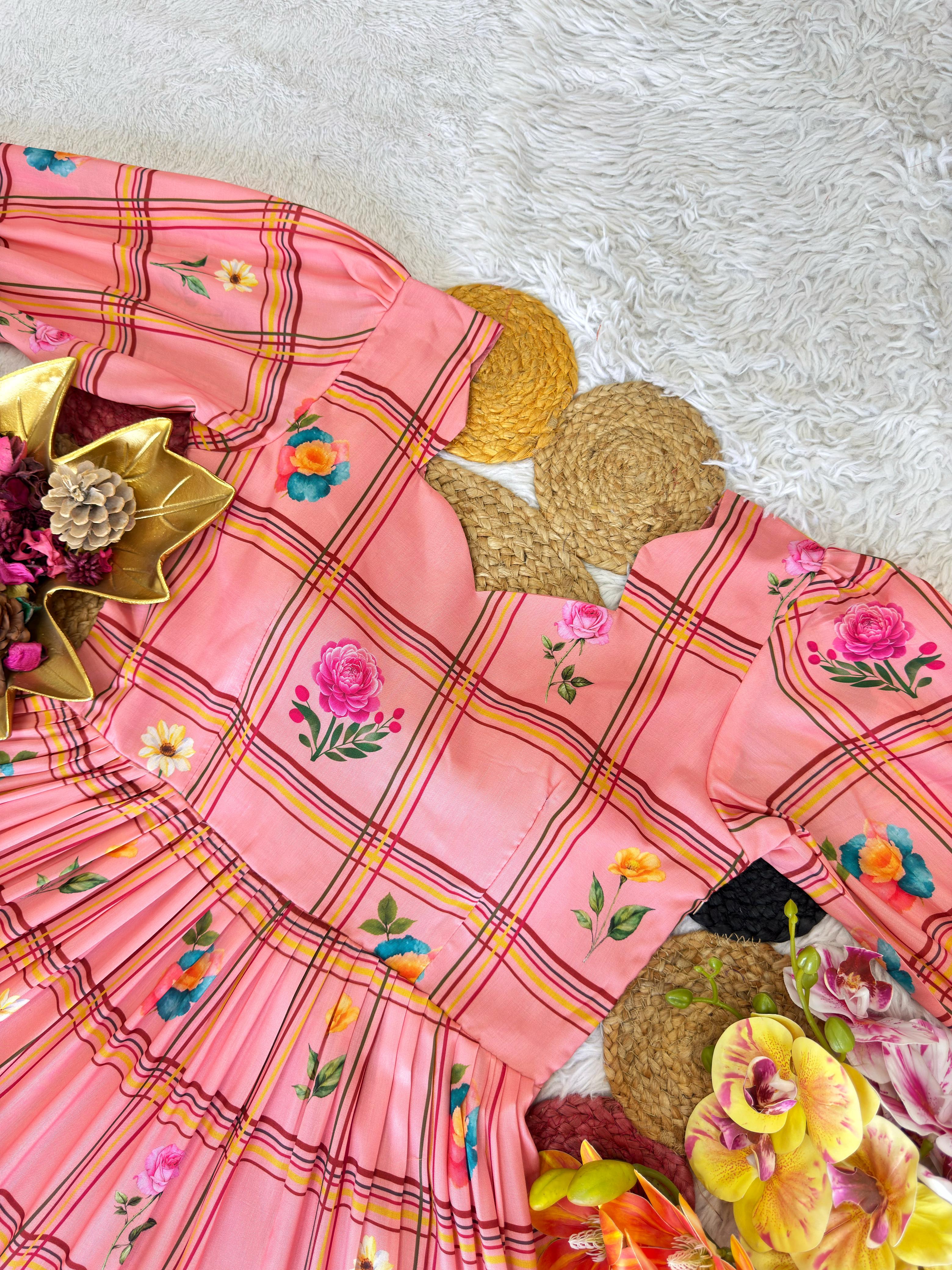 Pure Mul Chanderi Frocks