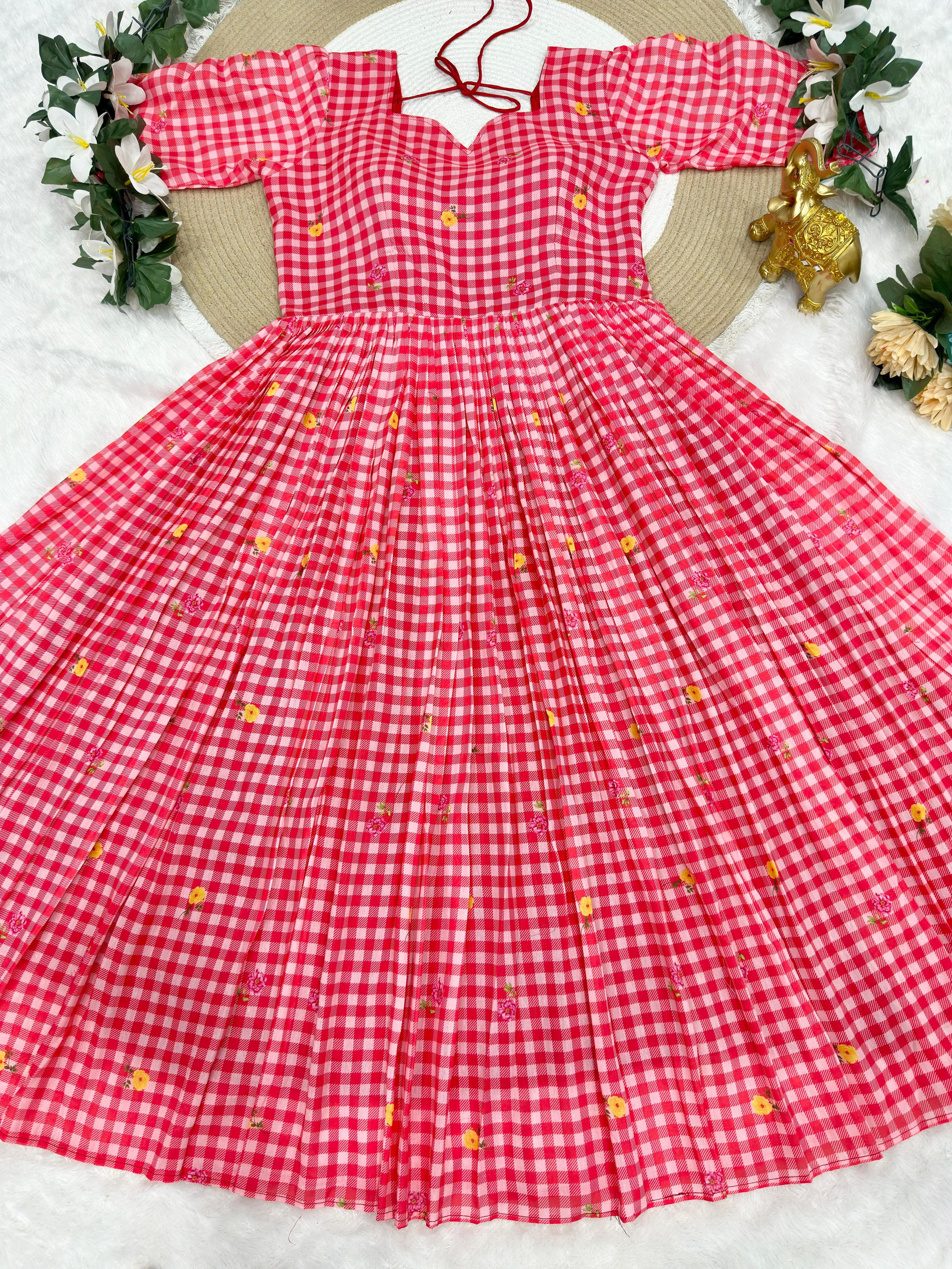 Pure Mul cotton floral frocks