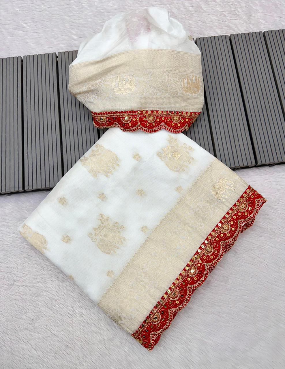 Soft Khadi Dola Sarees