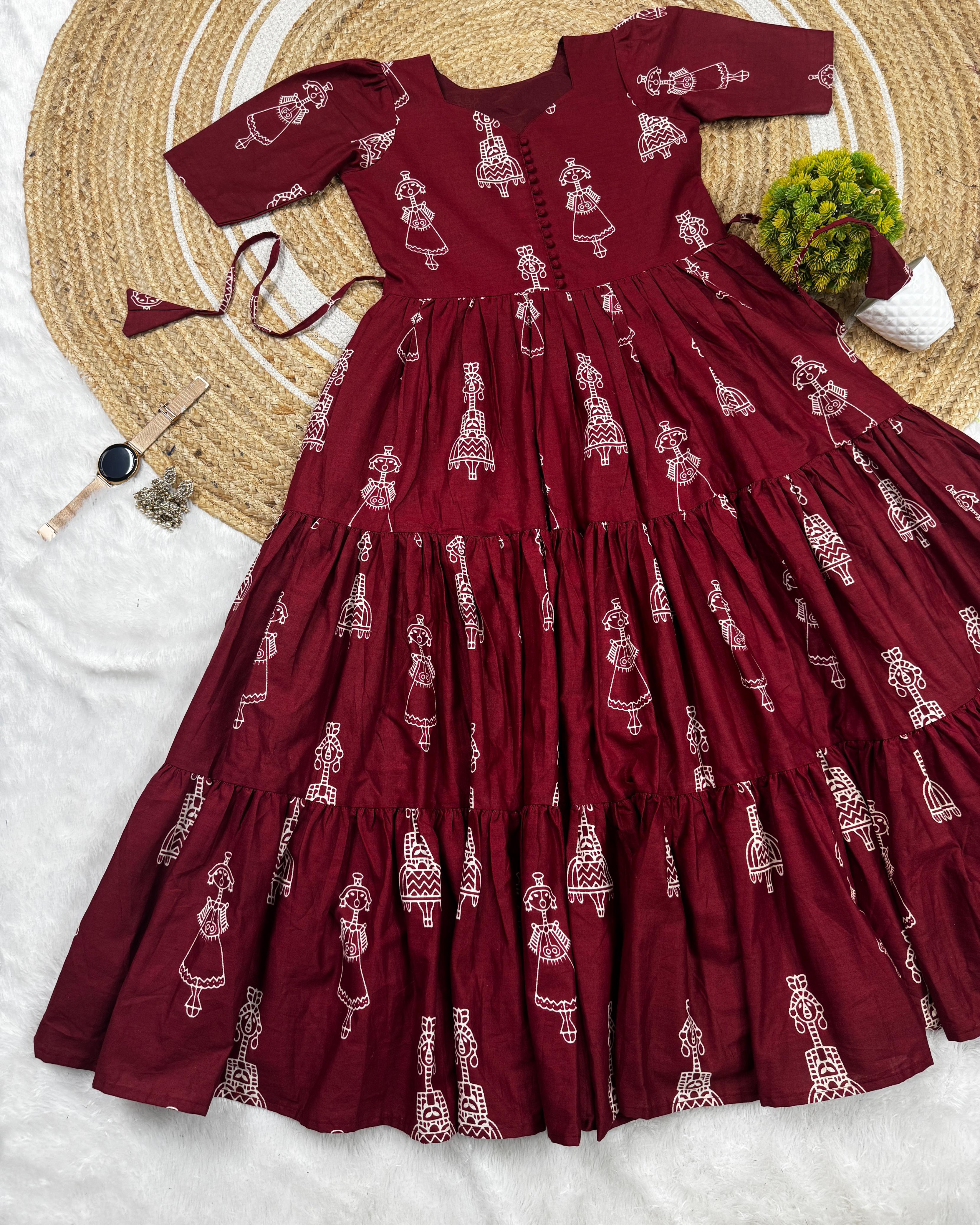Exclusive Cotton Printed Maxi Gown