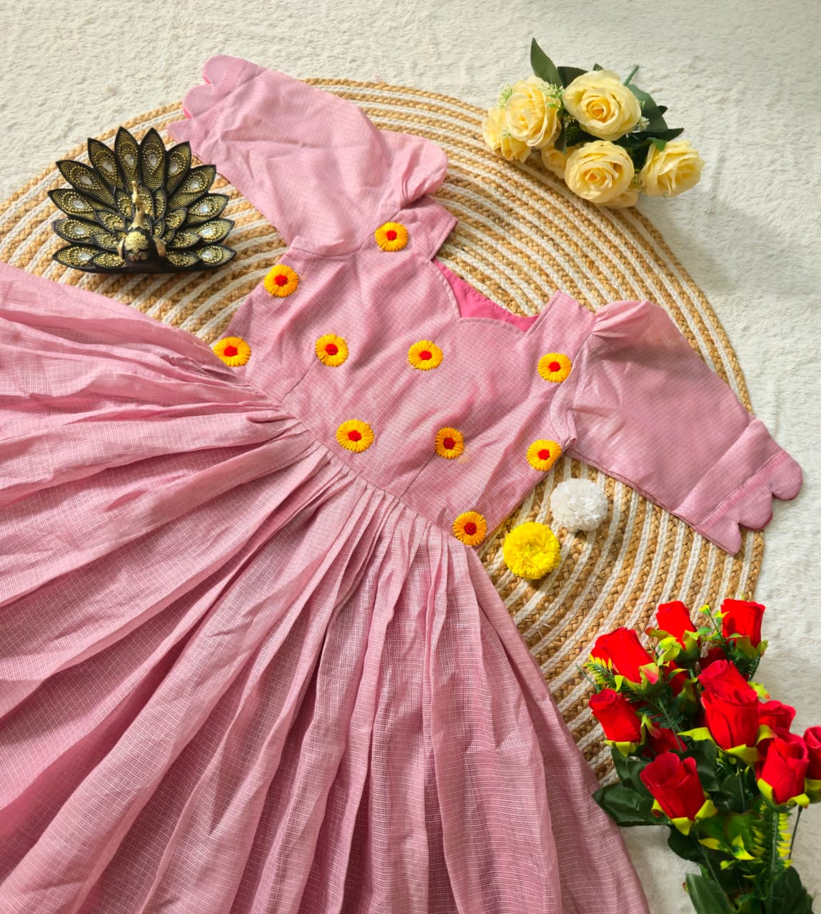 Premium Kota Check Silk Gowns