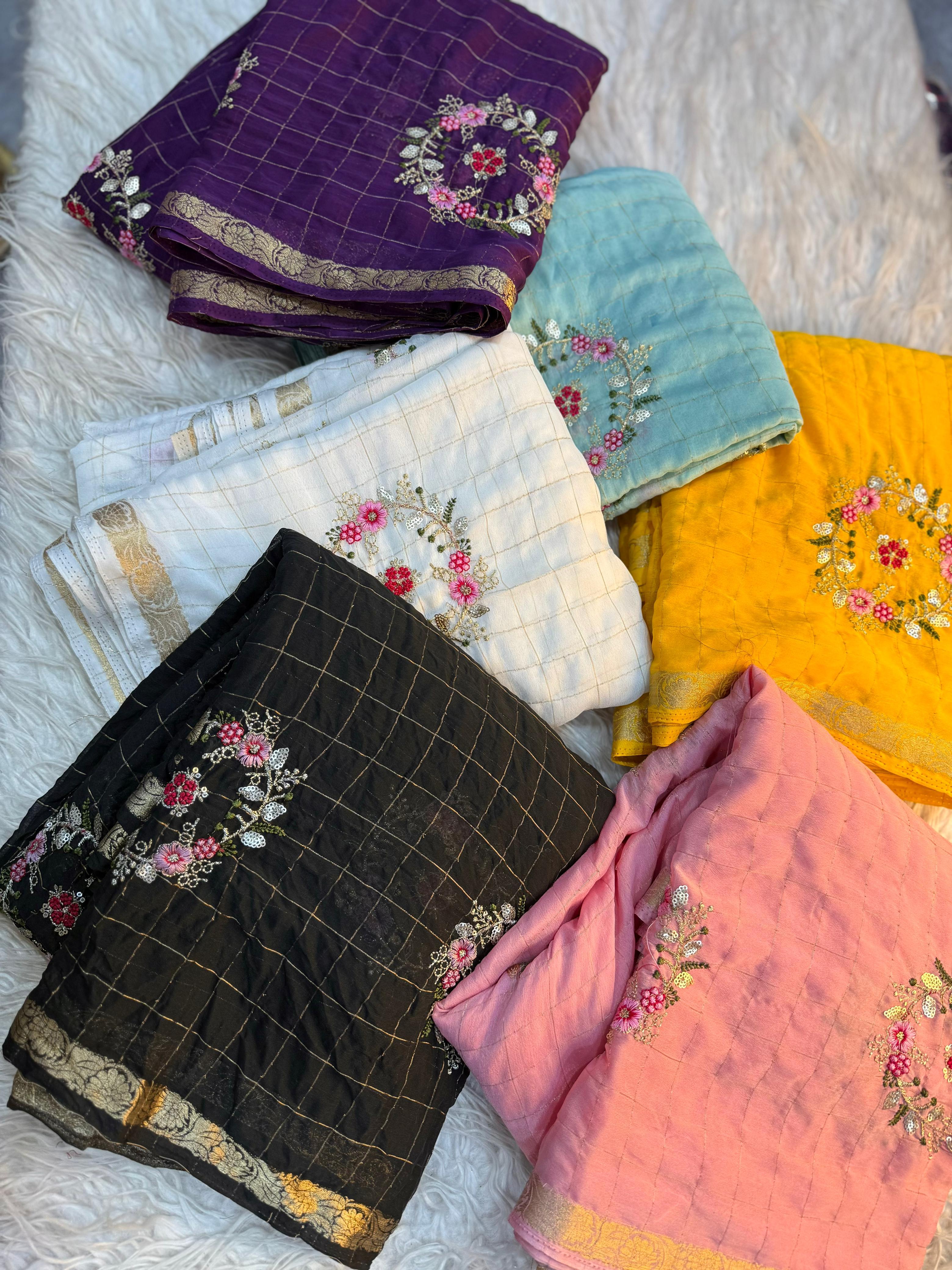 Pure Chinnon Viscose Saree