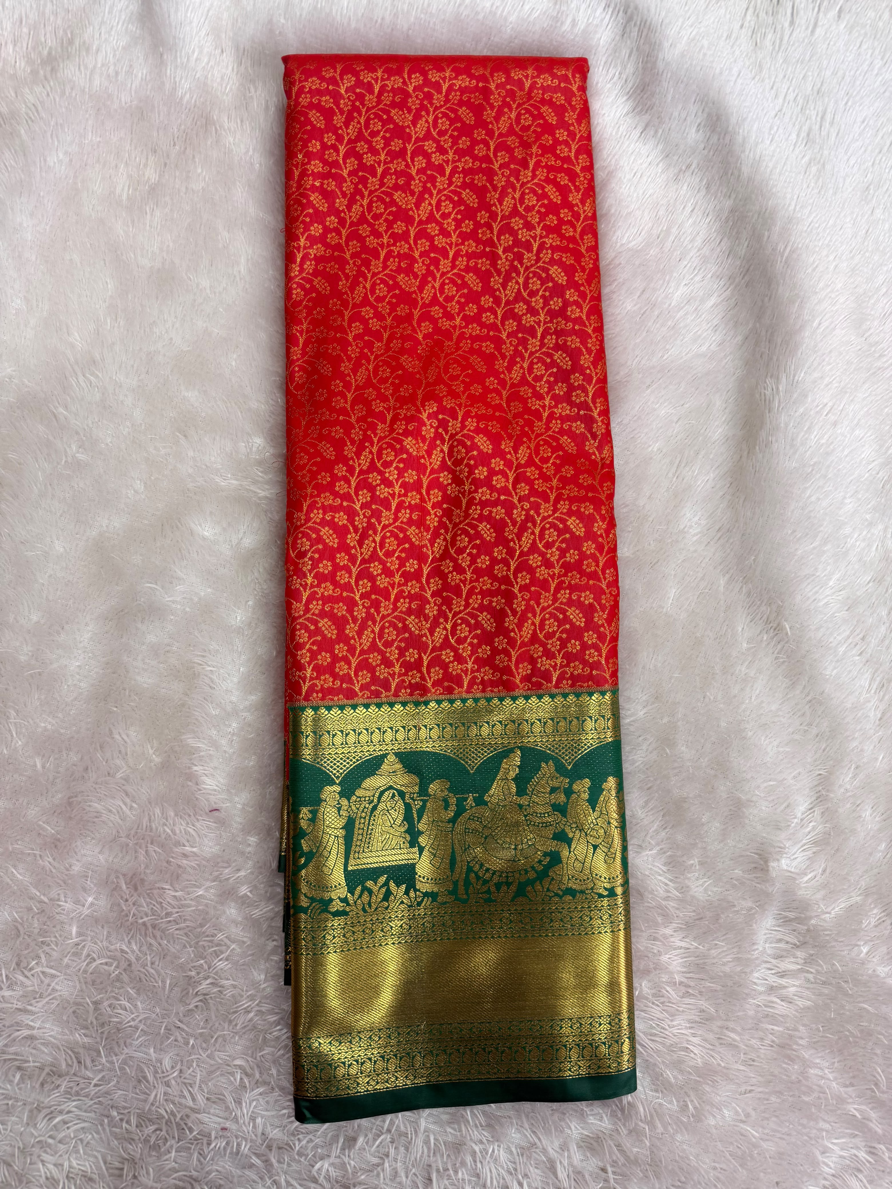 Sravanamasam special Semi Kanchipattu Sarees