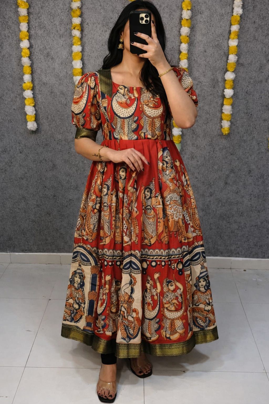 Kalamkari Gown upto 5XL