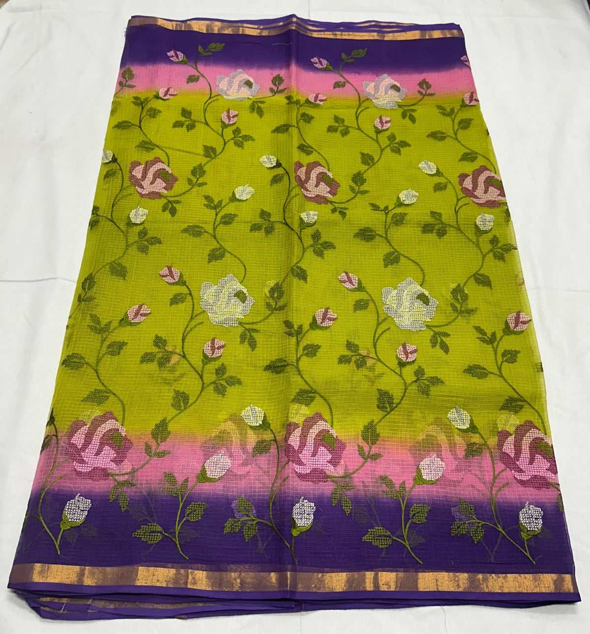 Kota designer sarees with petit point work