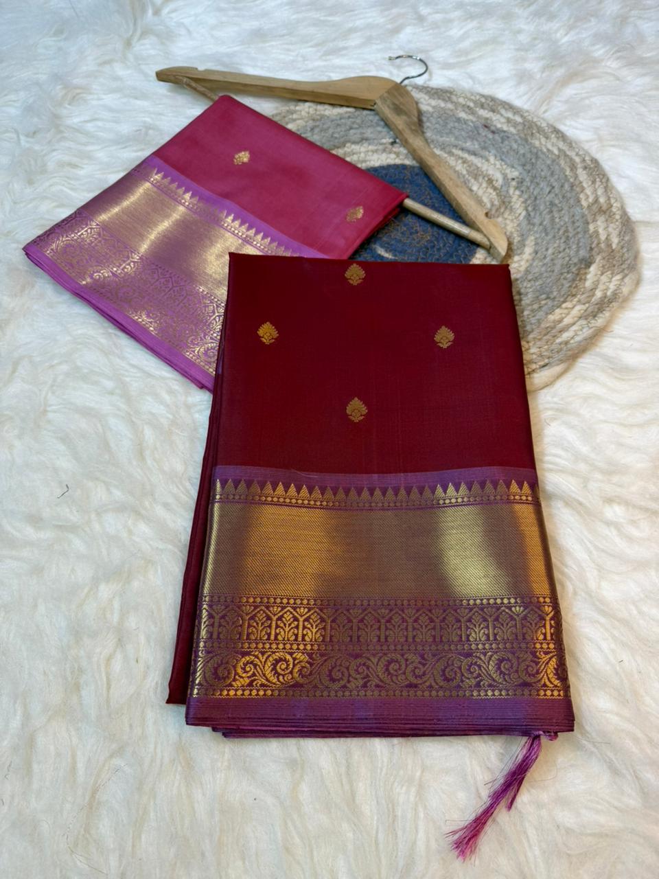 Soft & Shine Premium Banarasi Soft Katan Silk Saree