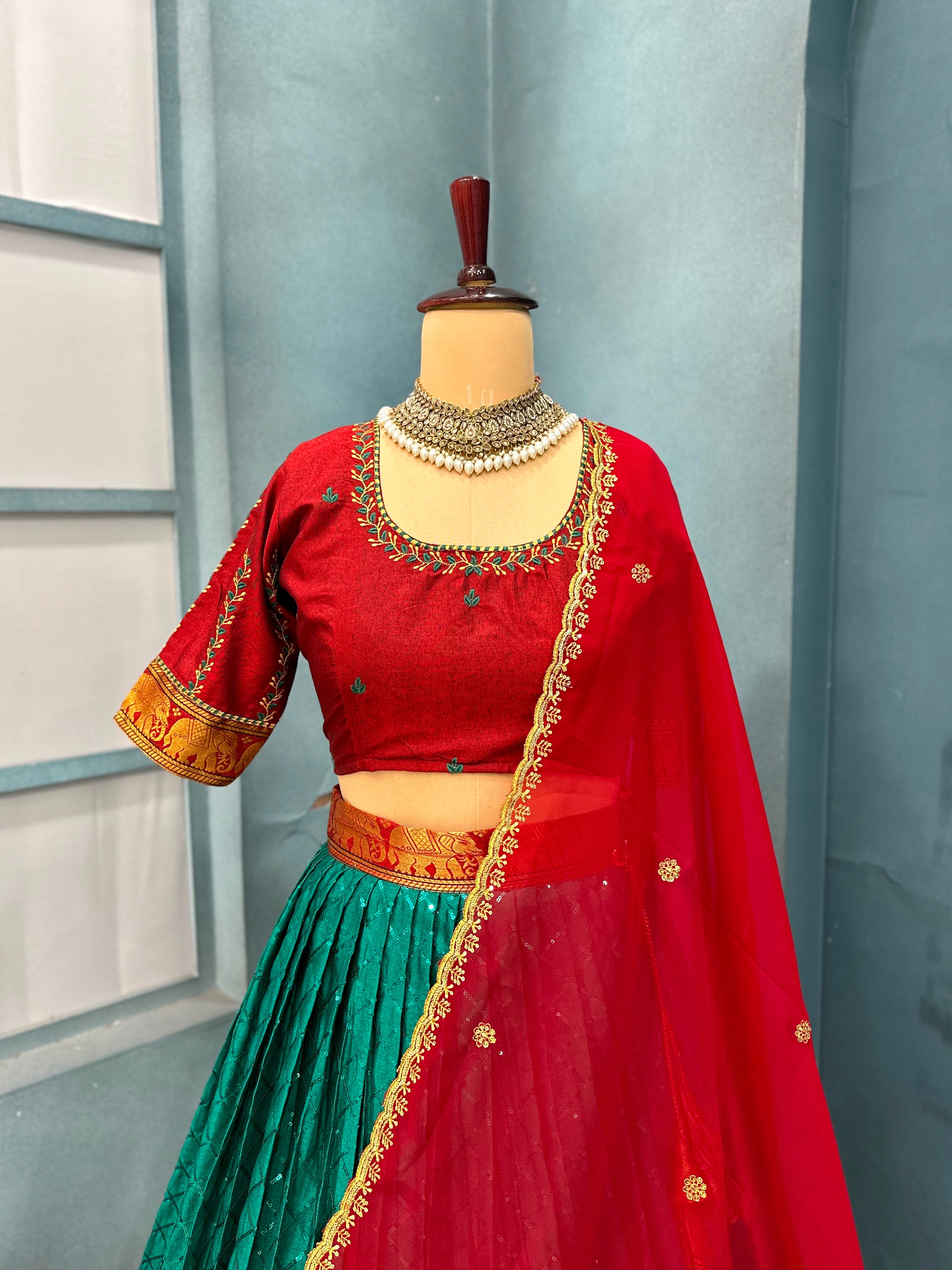 Fully Stitched Narayanpet Lehanga