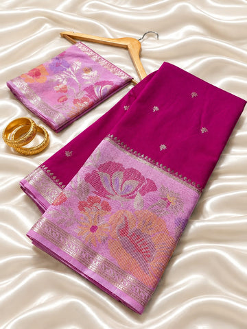 Premium Banarasi Katan Silk Soft Sarees