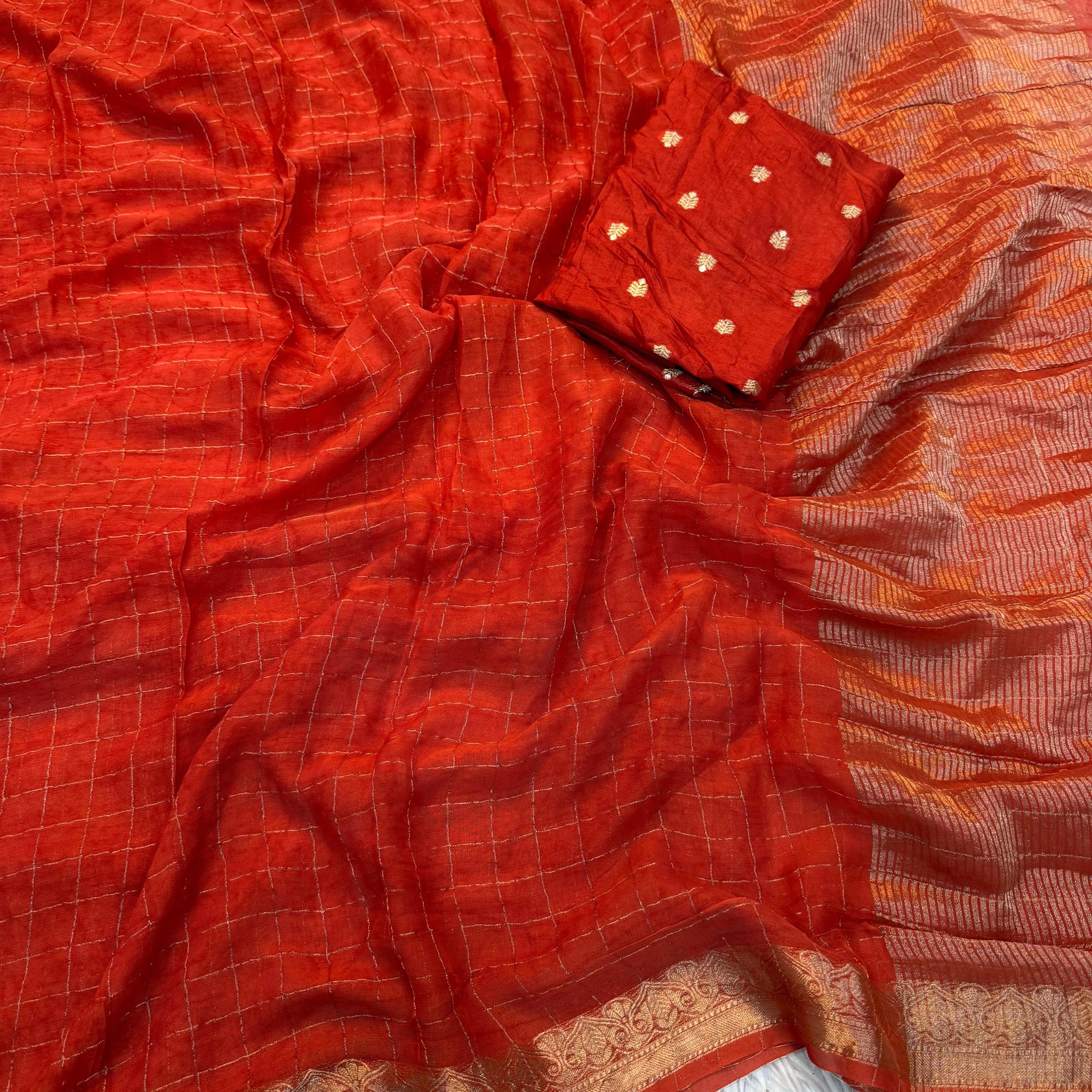 Pure Viscose Soft Crepe with Russian Dola Designer Blouse
