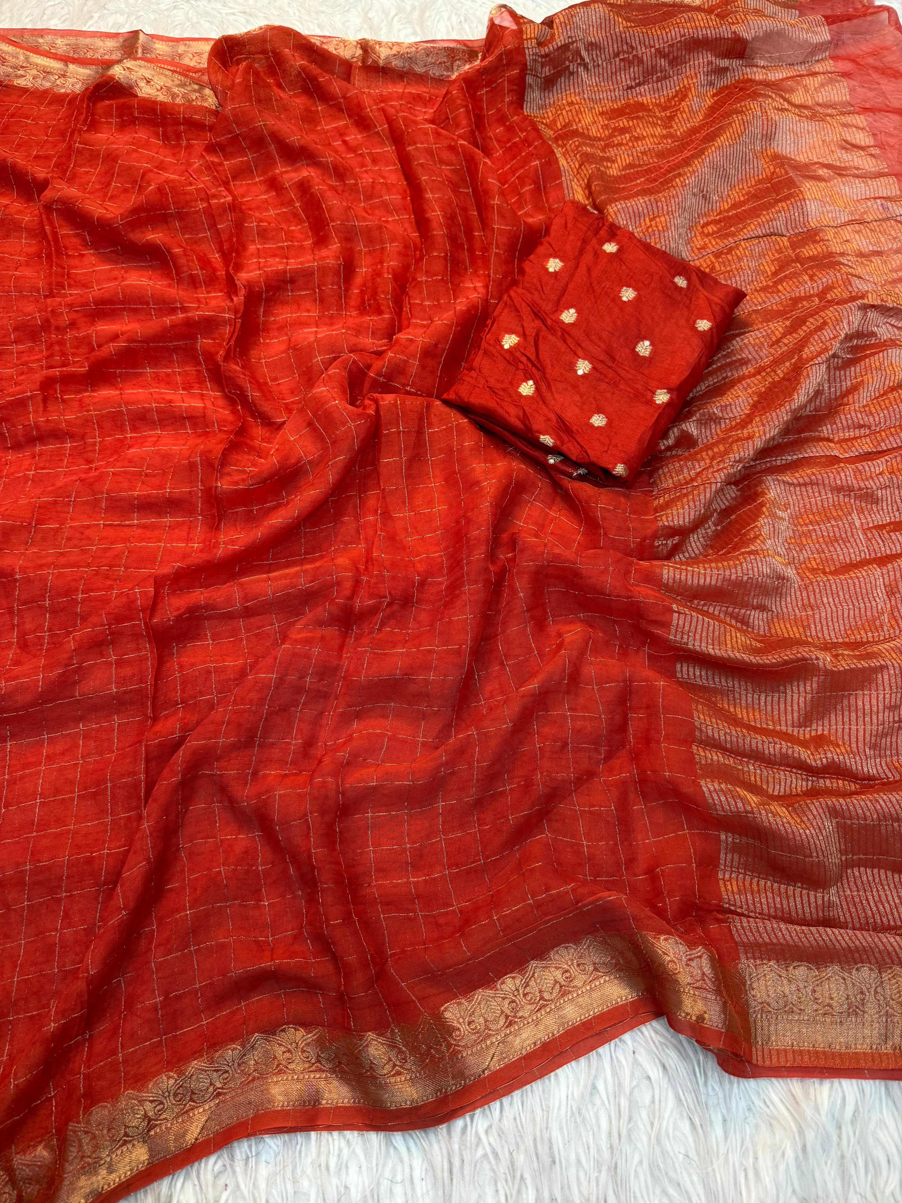 Pure Viscose Soft Crepe with Russian Dola Designer Blouse
