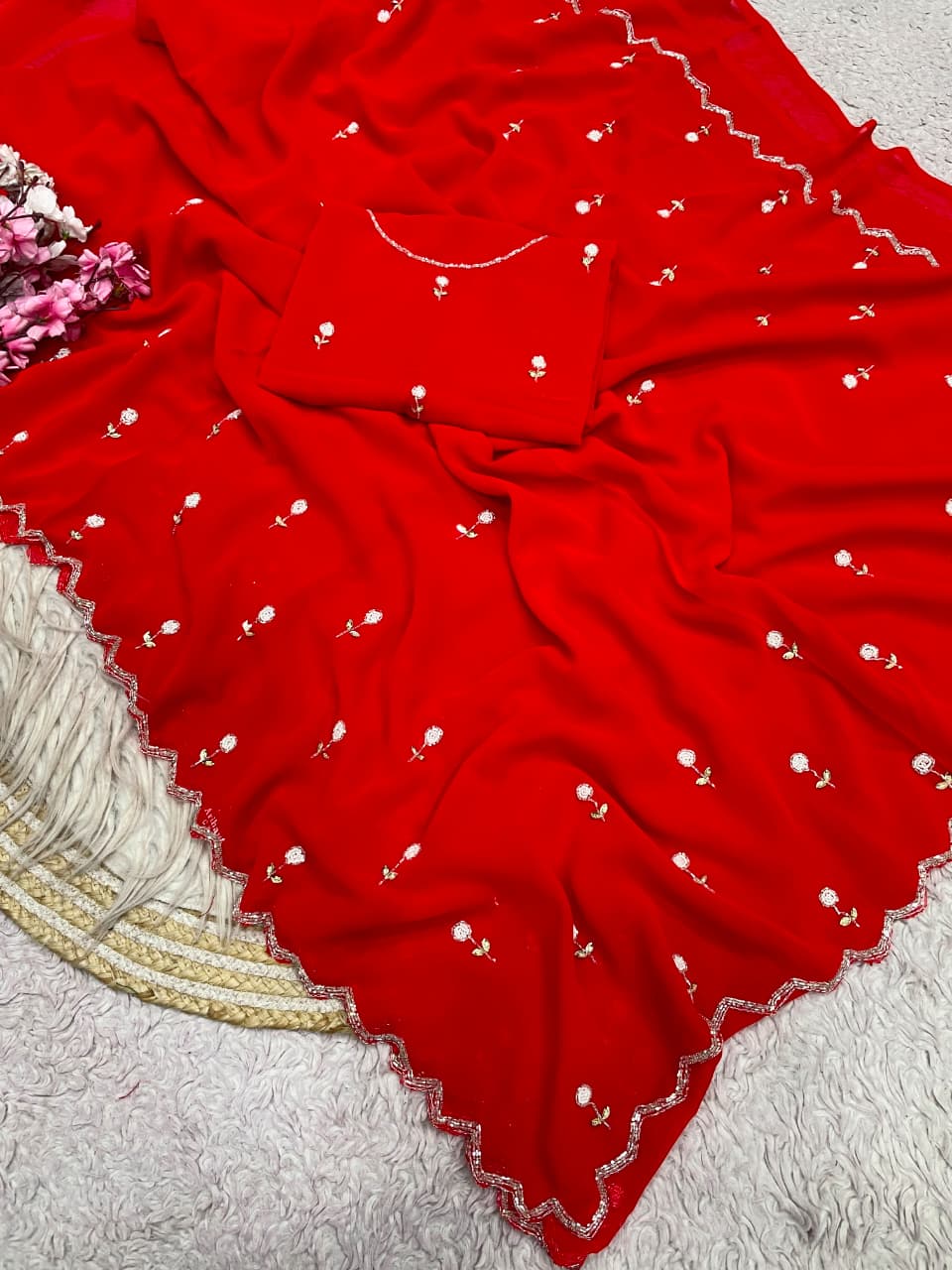Premium Georgette Cocktails Sarees