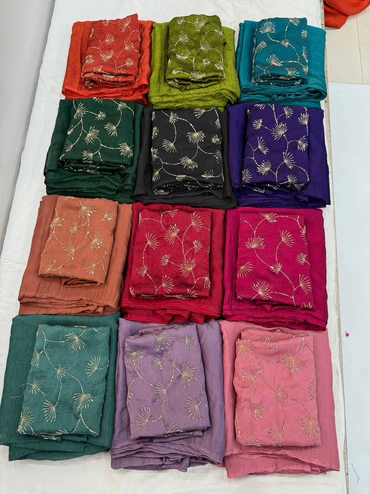 Rangoli Crush Saree with Designer Blouse