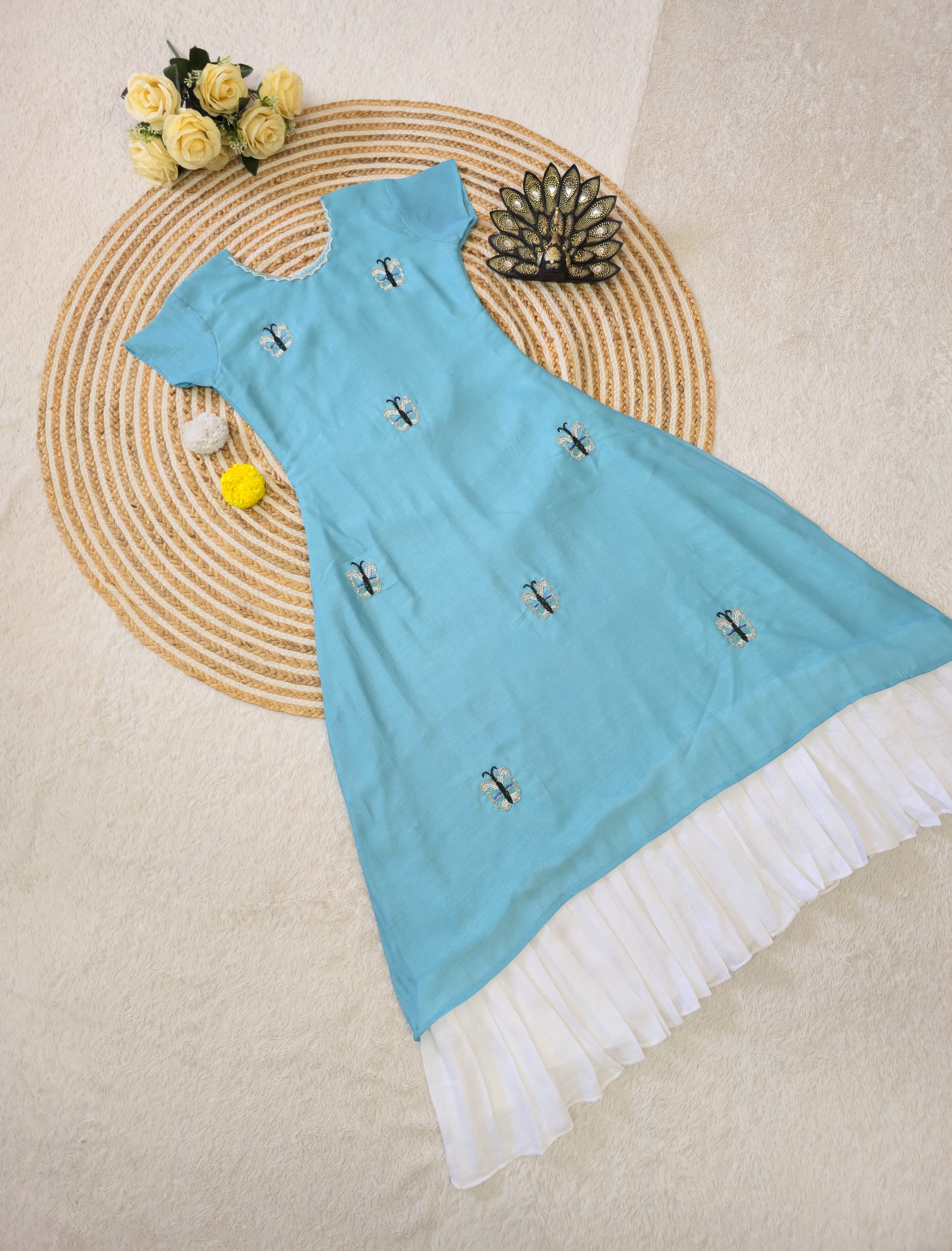 Designer Maggam Hand Work A-line Kurti