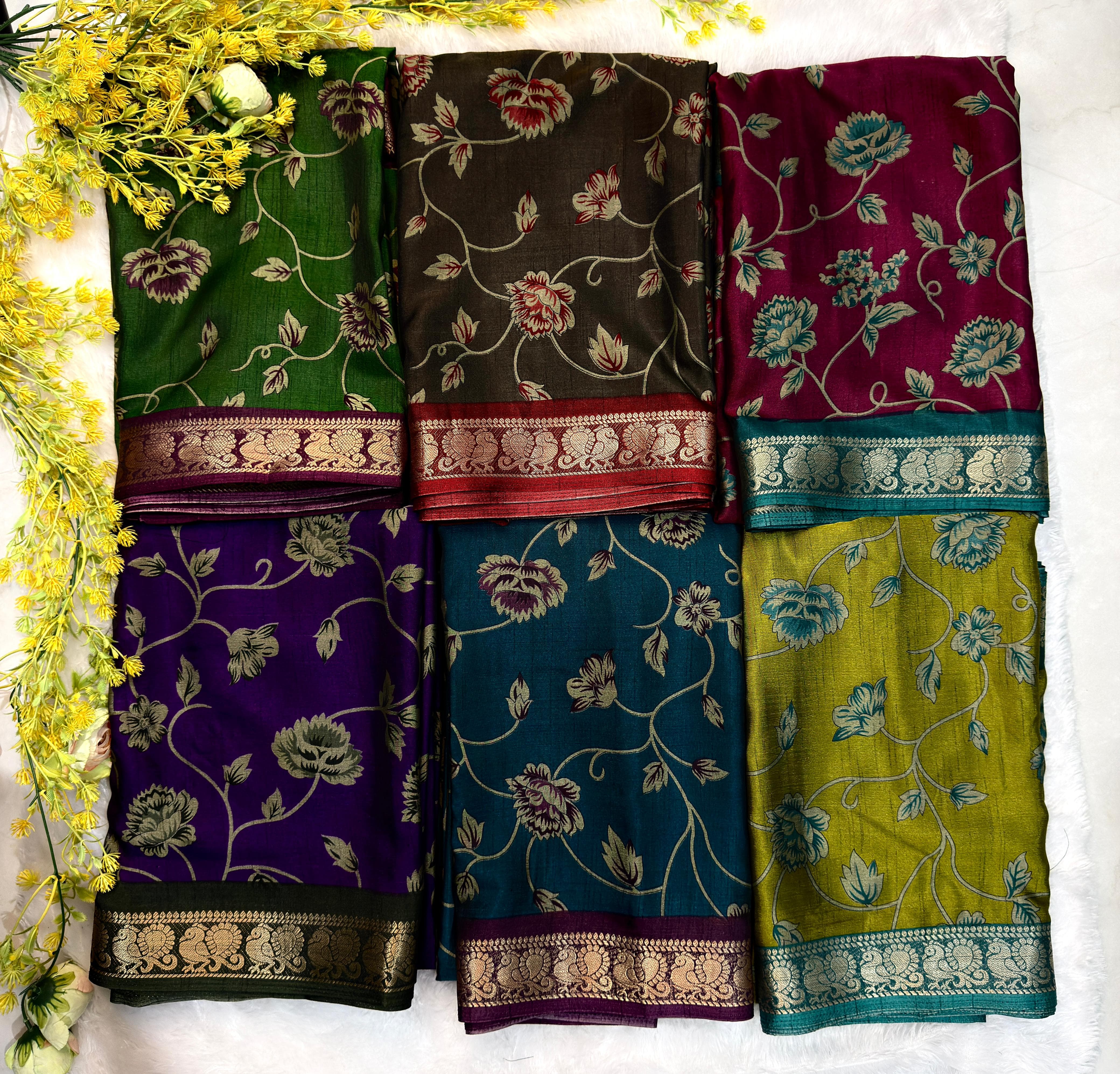 Kalamkari soft silk sarees