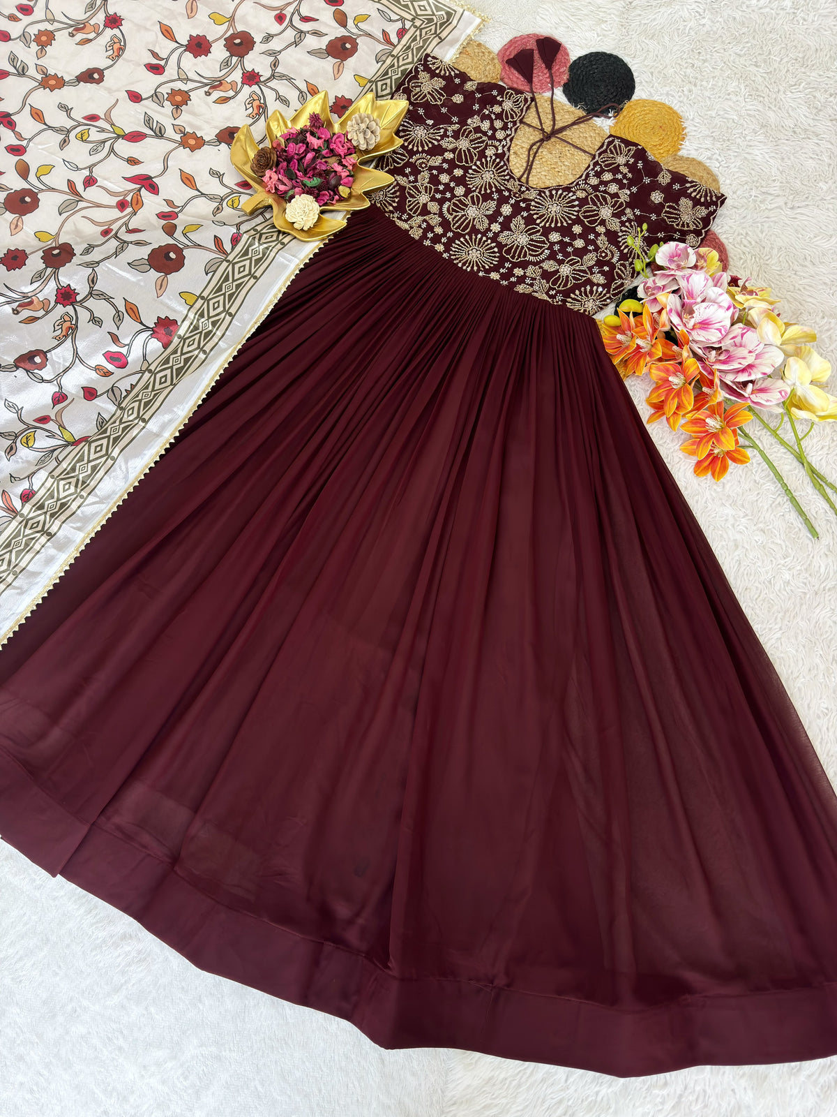 Designer Gown with Duppata