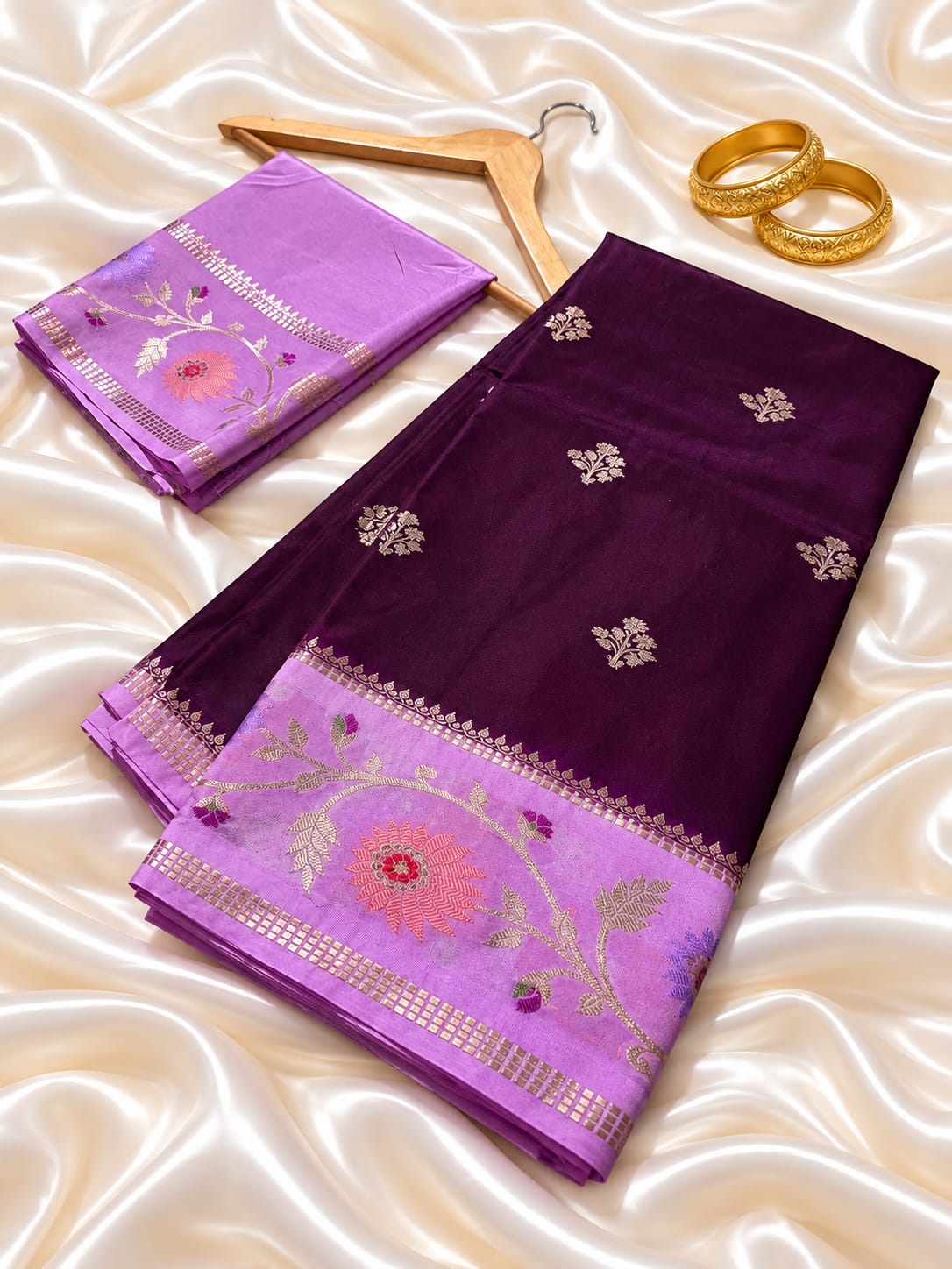 Premium Banarasi Katan Silk Soft Fab Sarees 