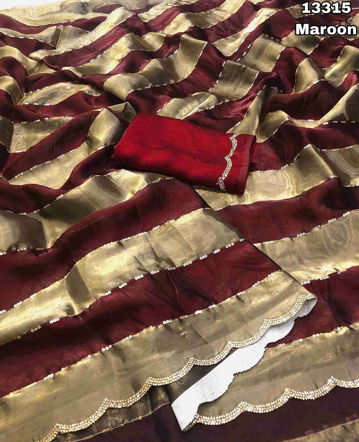 Space Silk Shaded Embroidery Sarees