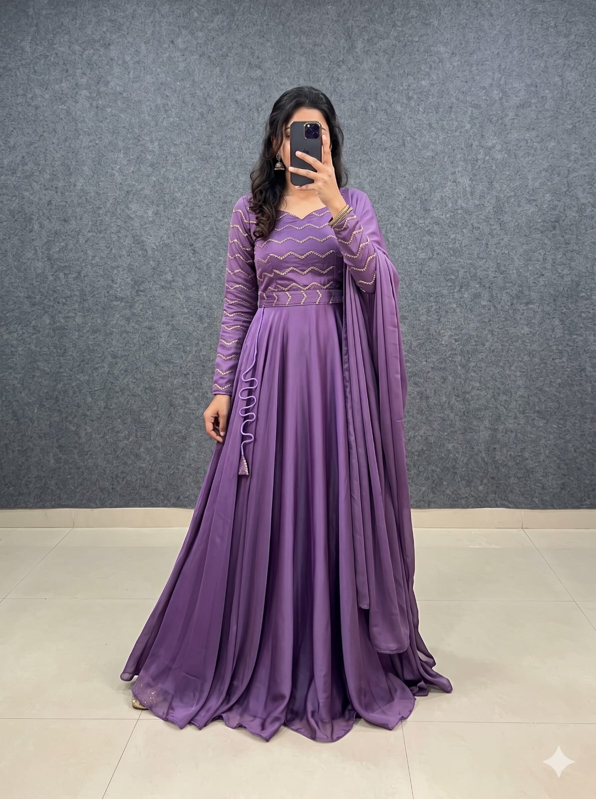 Designer Rangoli Silk Gowns with Beads Sequence Work