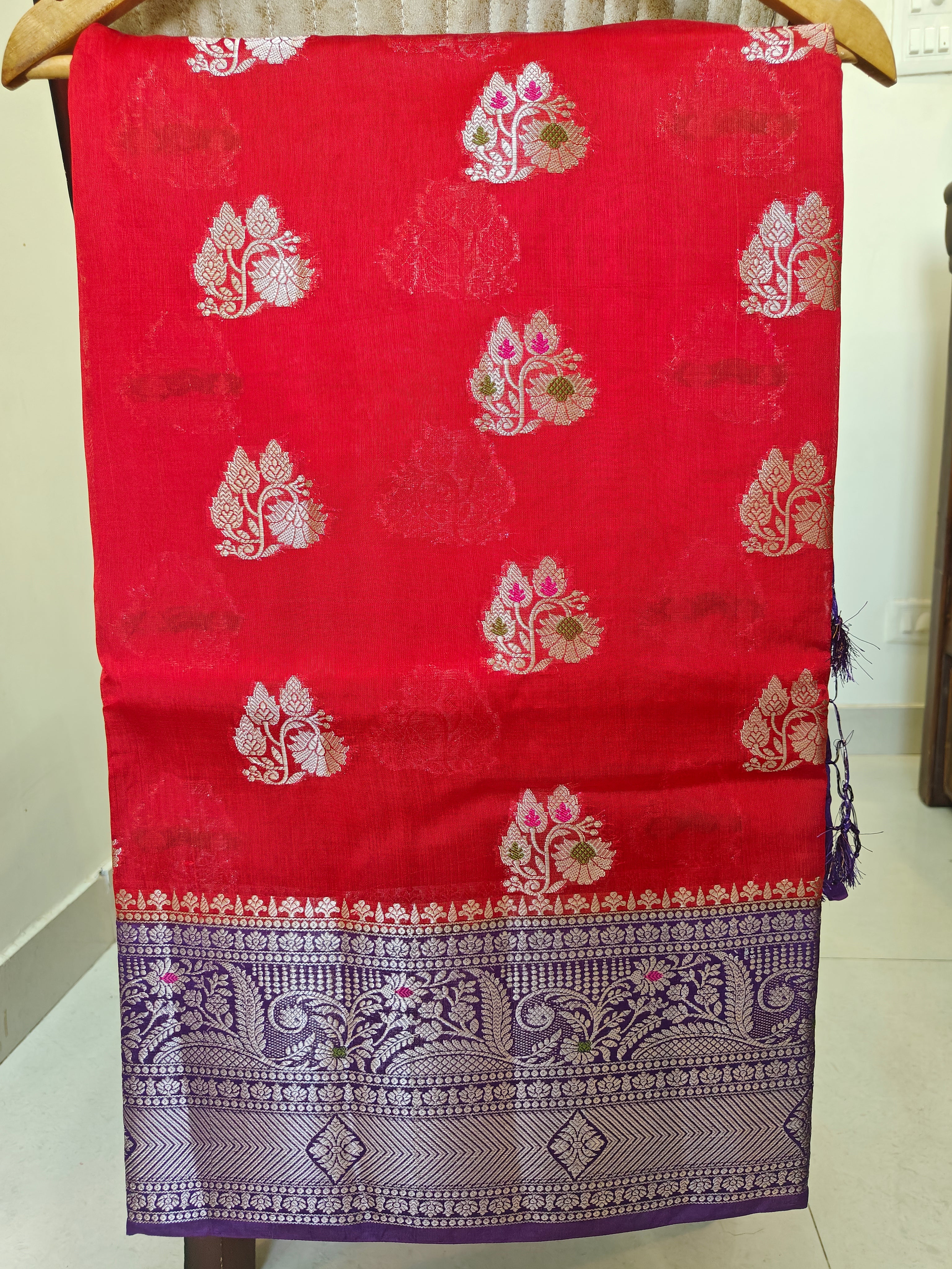 Premium Banarasi Green Mango Sarees