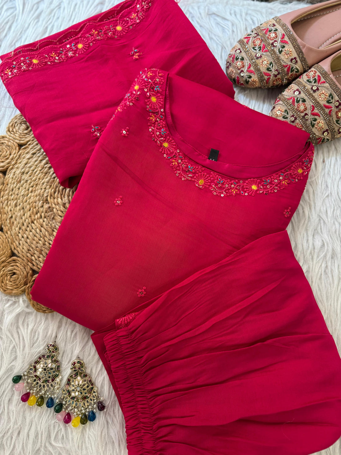 Designer Anarkali Pant & Duppata Set