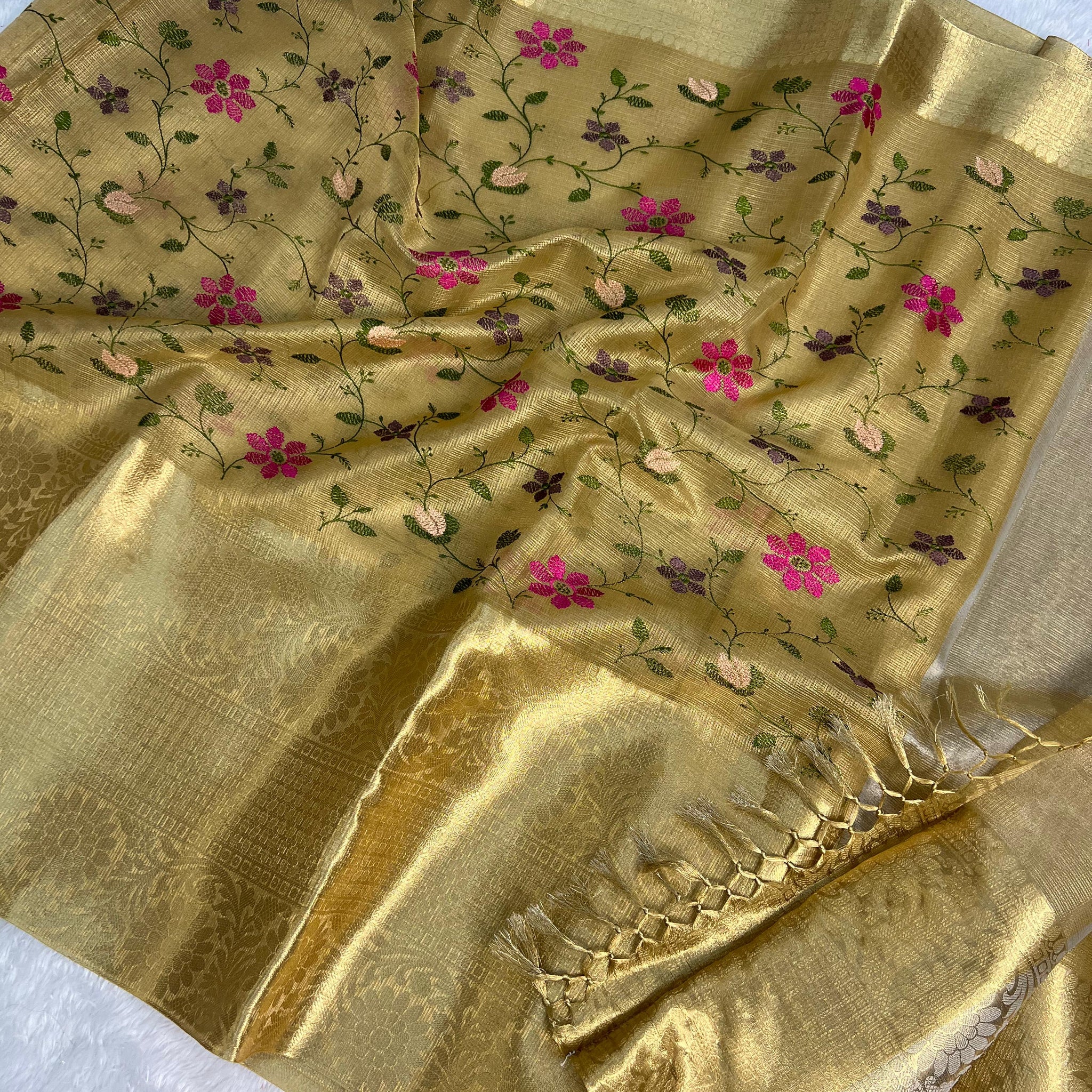Banarasi Kota Sarees with embroidery