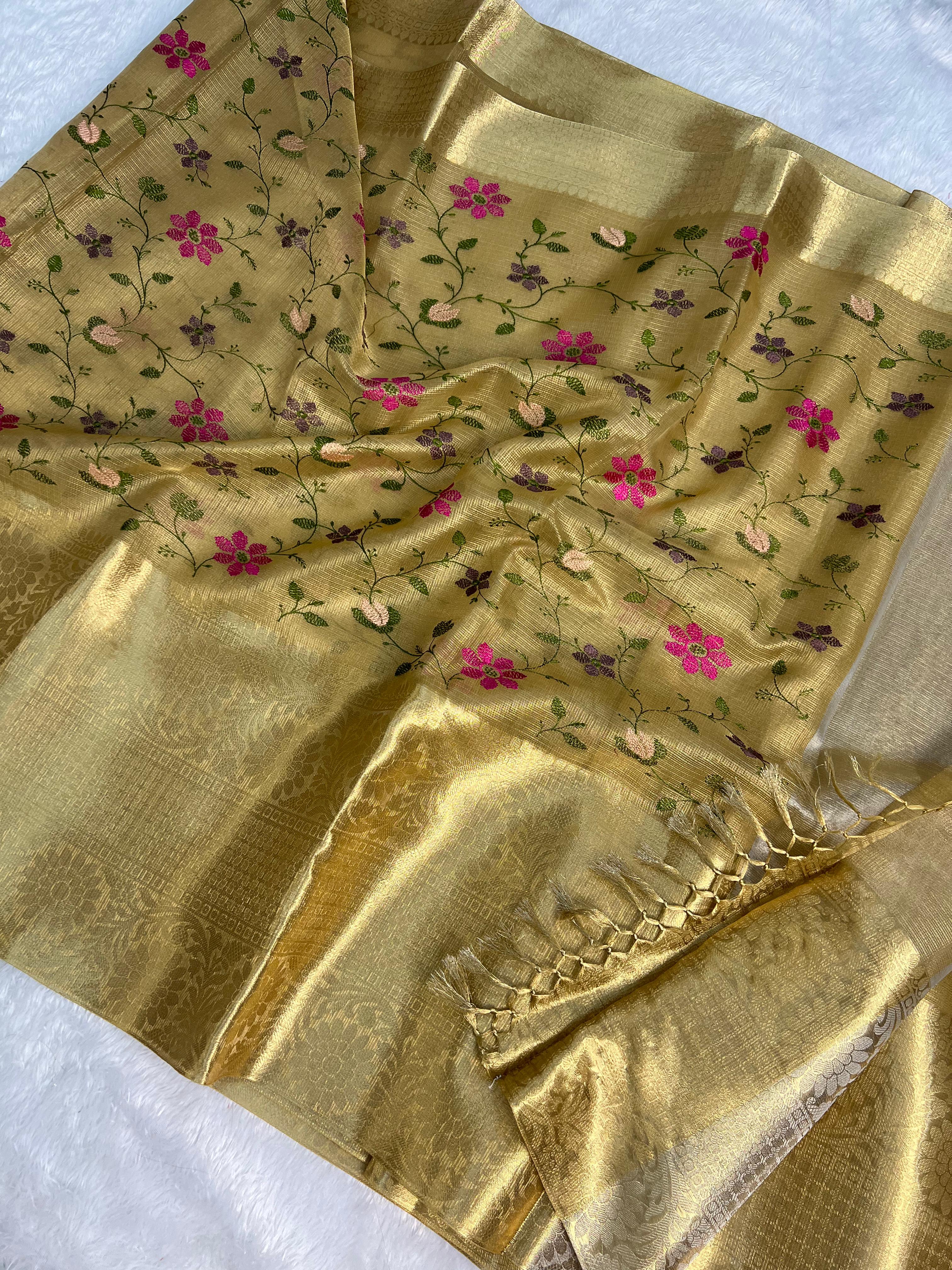 Banarasi Kota Sarees with embroidery