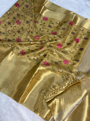 Banarasi Kota Sarees with embroidery