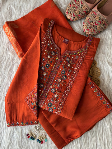 Launching New Designers Kurti Pent Dupatta Sets