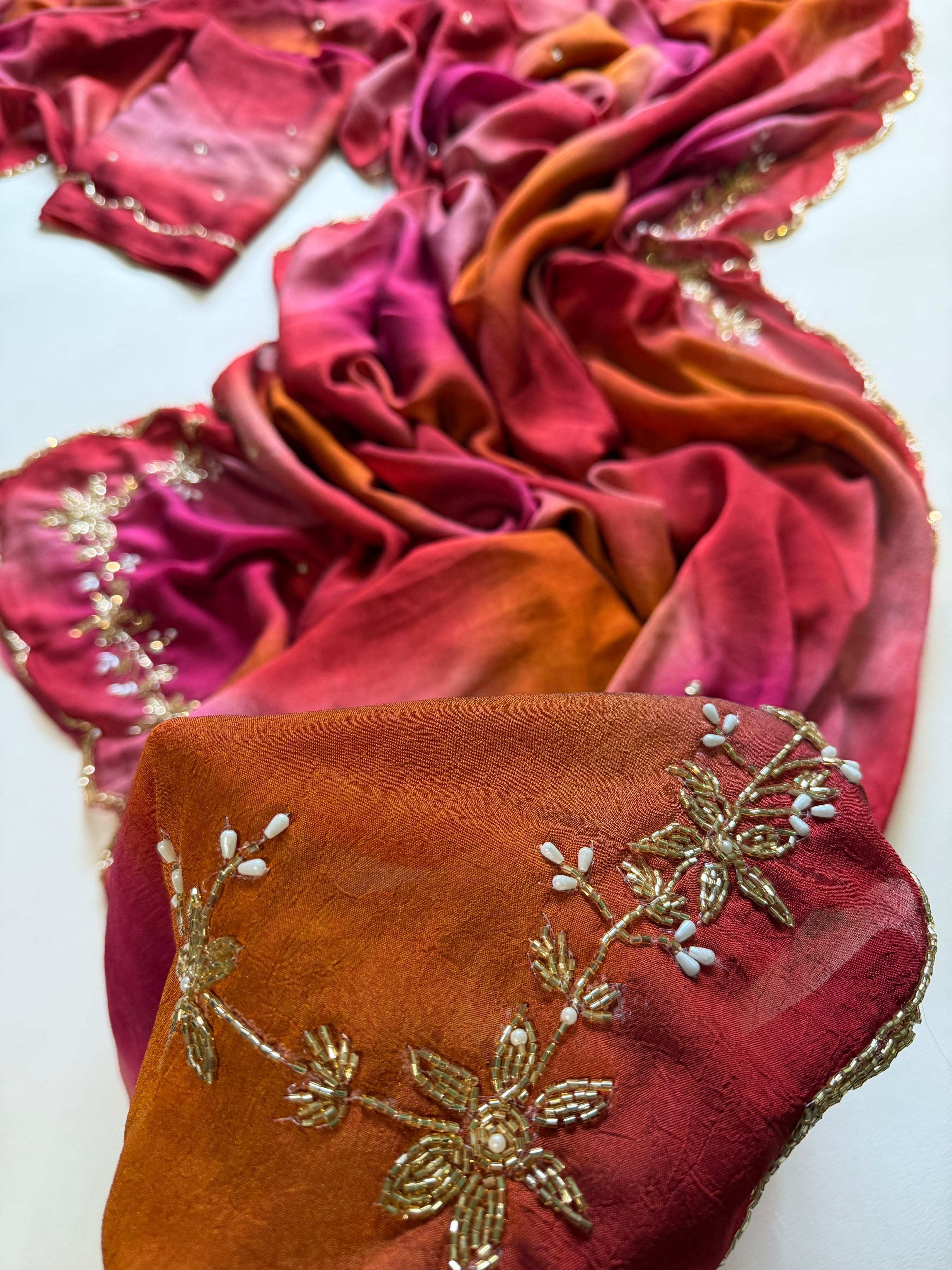 Soft Rangoli Crush Silk Sarees