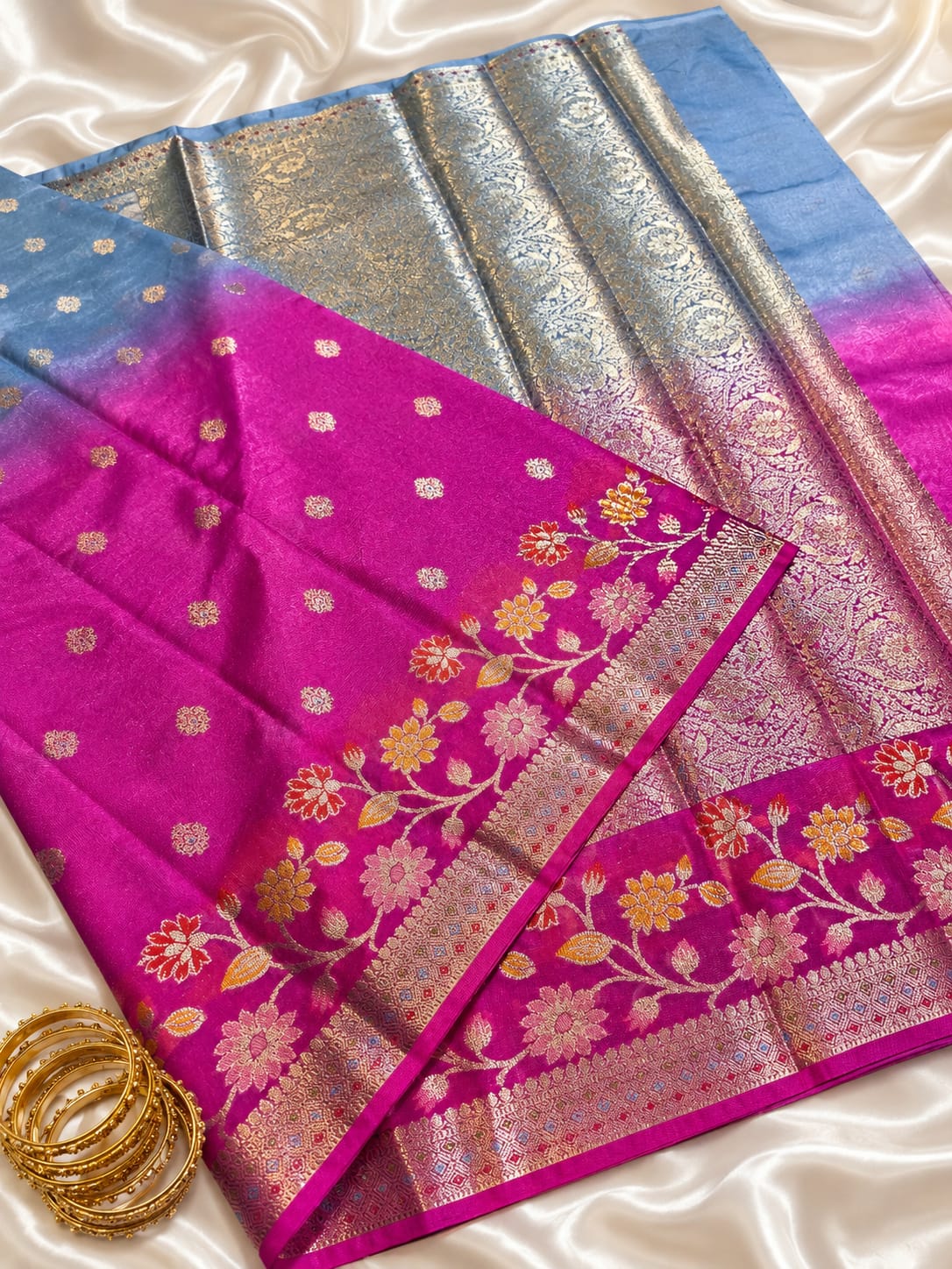 Banarasi Viscose Soft Silk Sarees