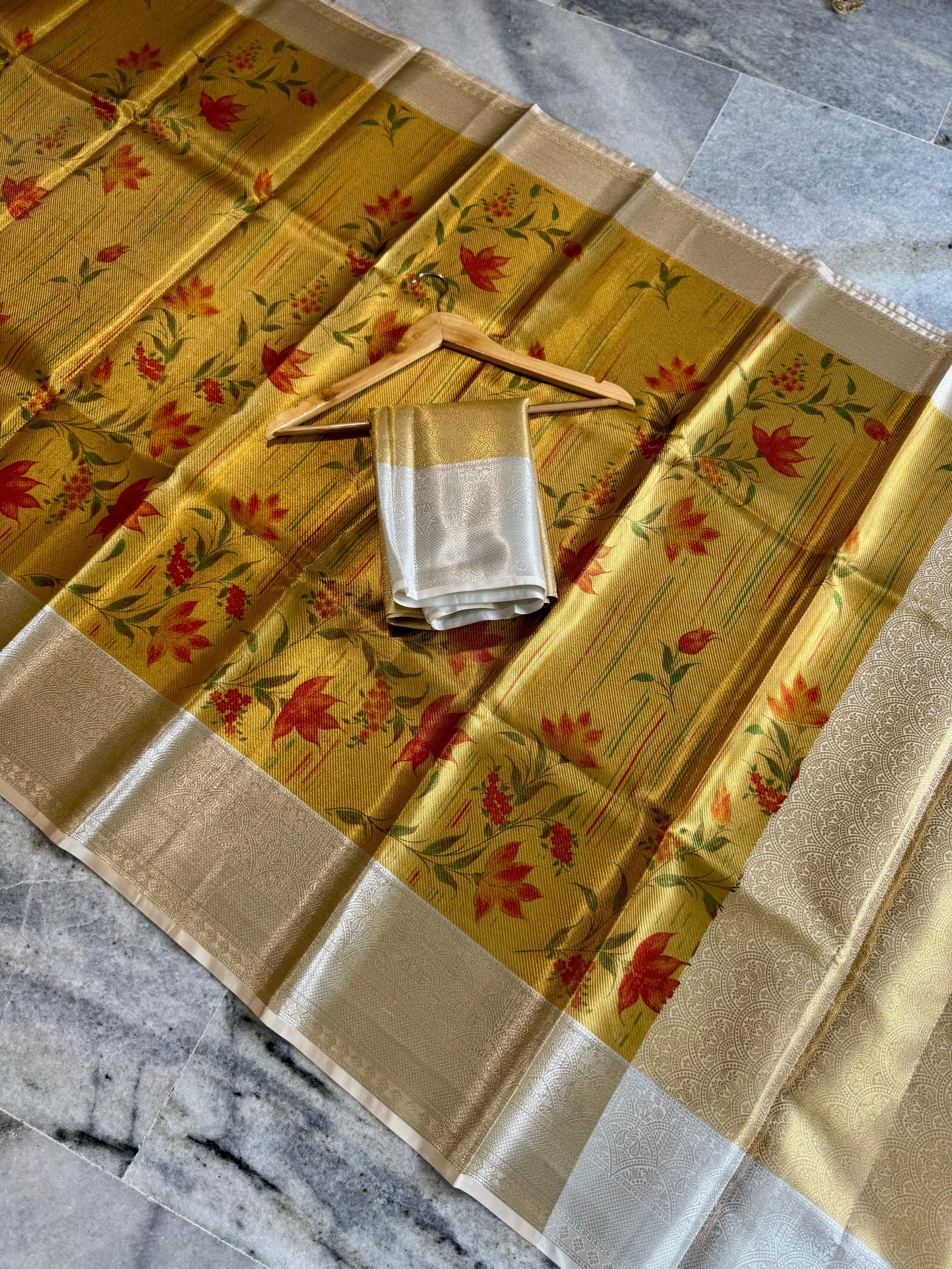 Soft Banarasi Tissue Silk Saree