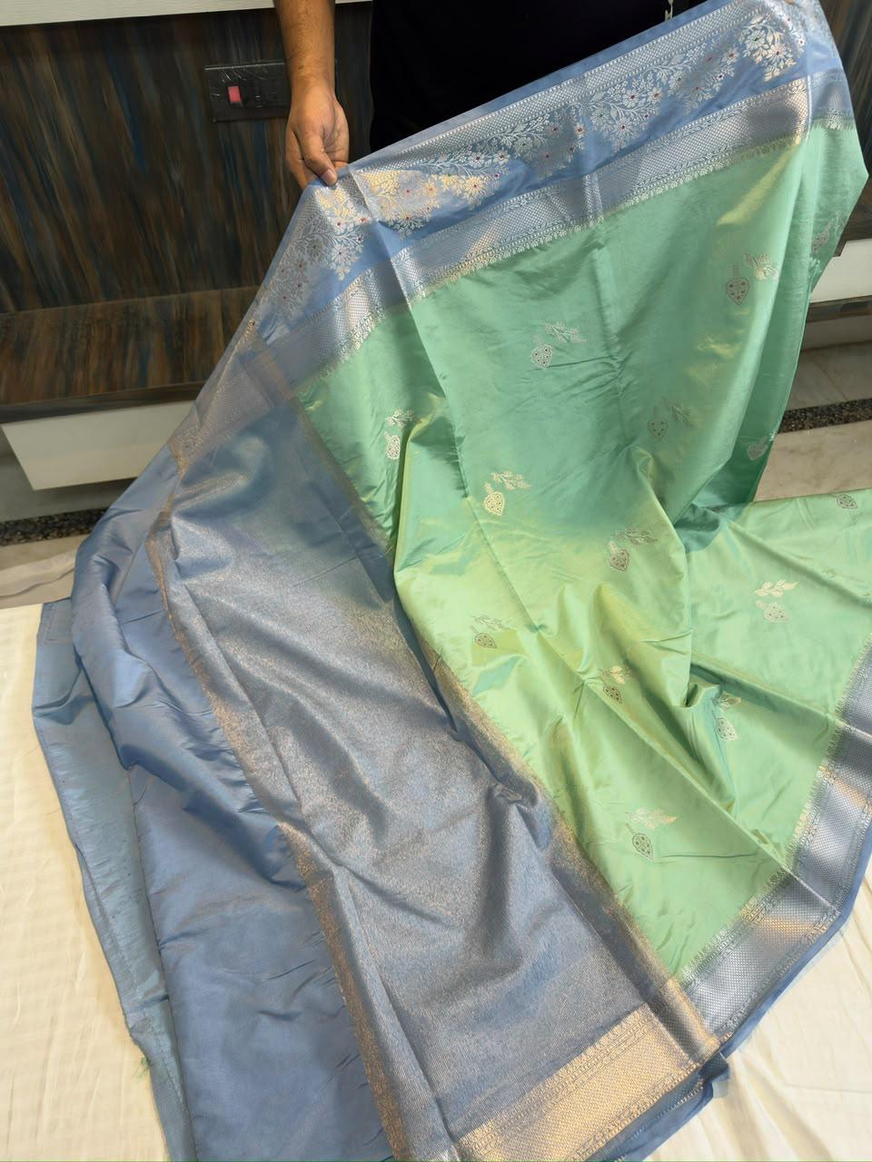 Banarasi Dyble Katan Soft Silk Sarees