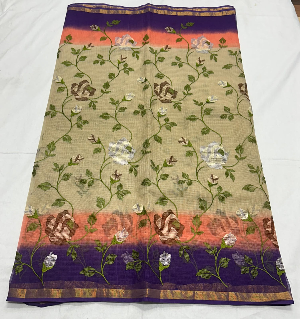 Kota designer sarees with petit point work