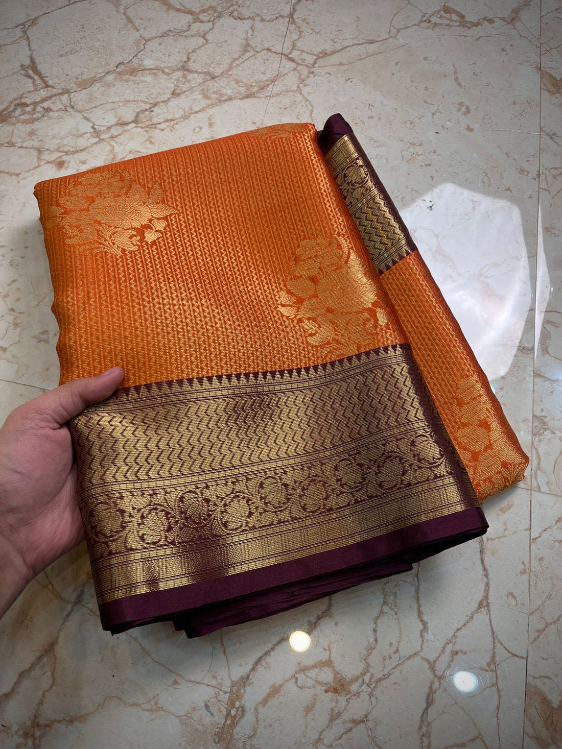 Soft Banarasi Semi Silk Gadwal Saree