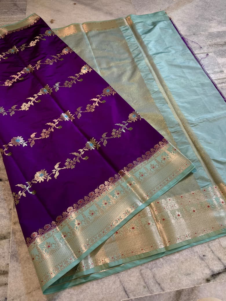 Banarasi Semi Katan Silk Sarees