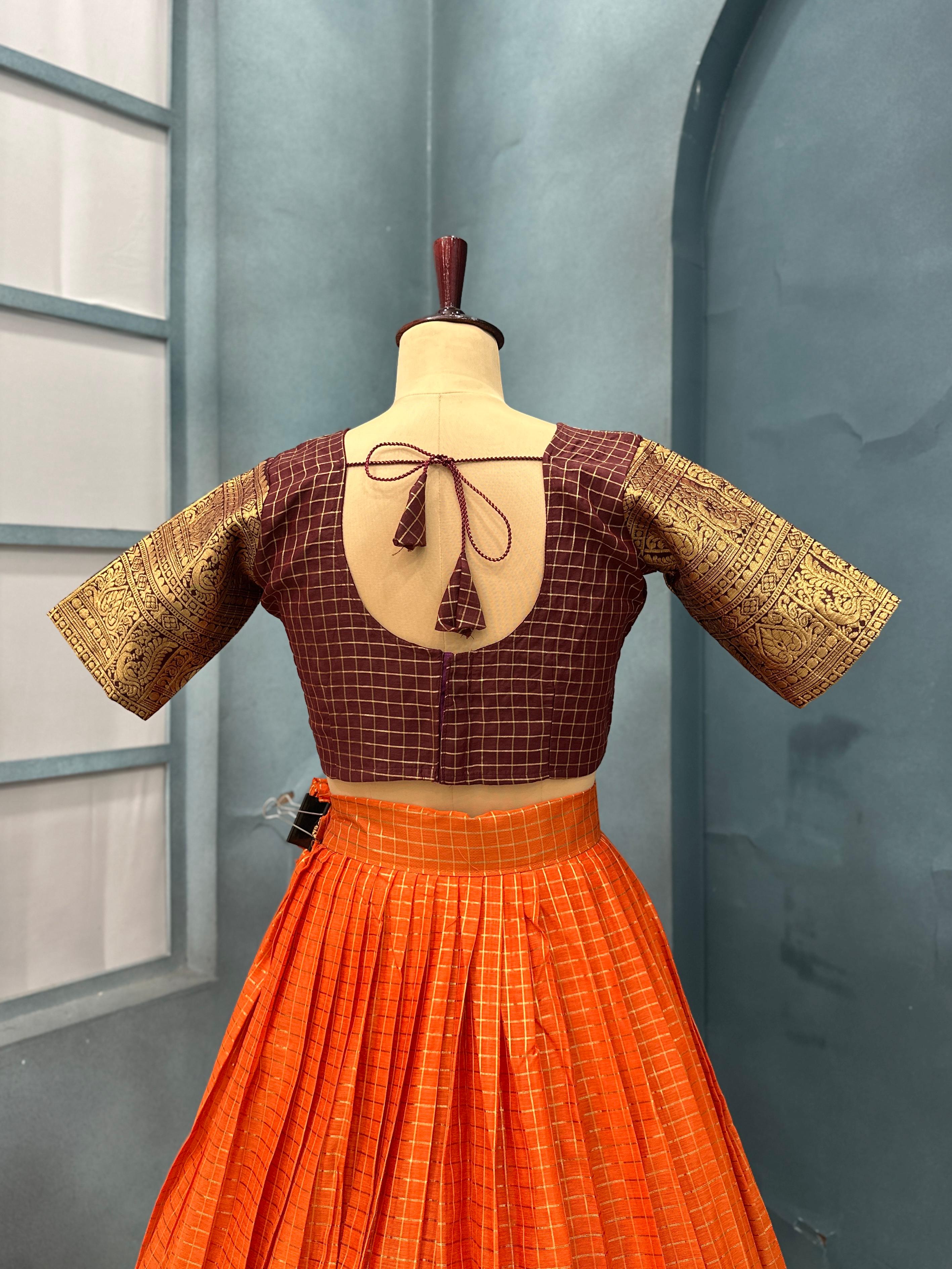 Pure Kanchi Cotton Fully Stitched Lehengas
