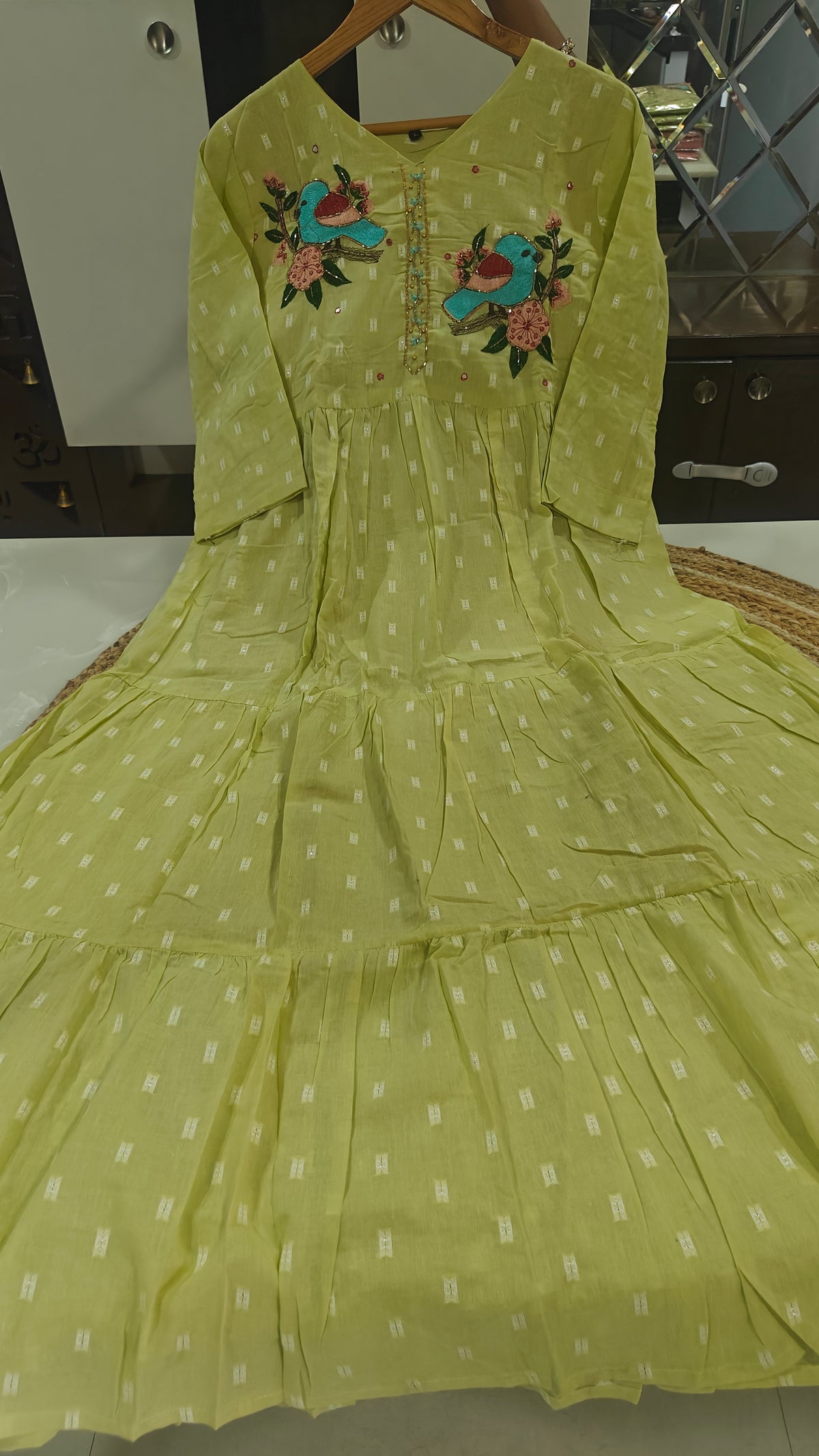 Pure Cotton Designer 3 Tier Frocks