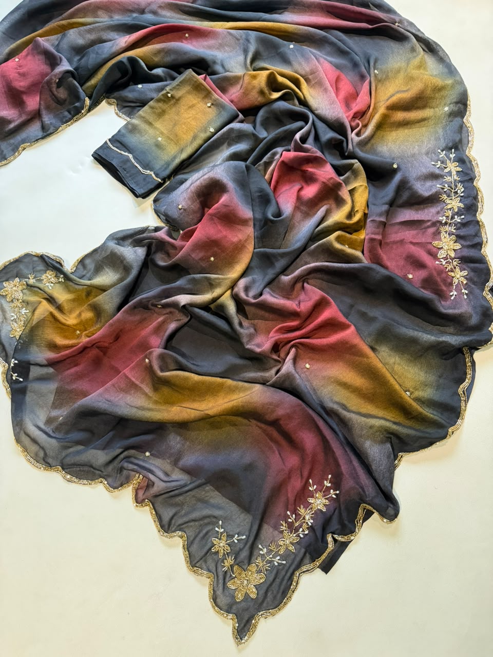Soft Rangoli Crush Silk Sarees
