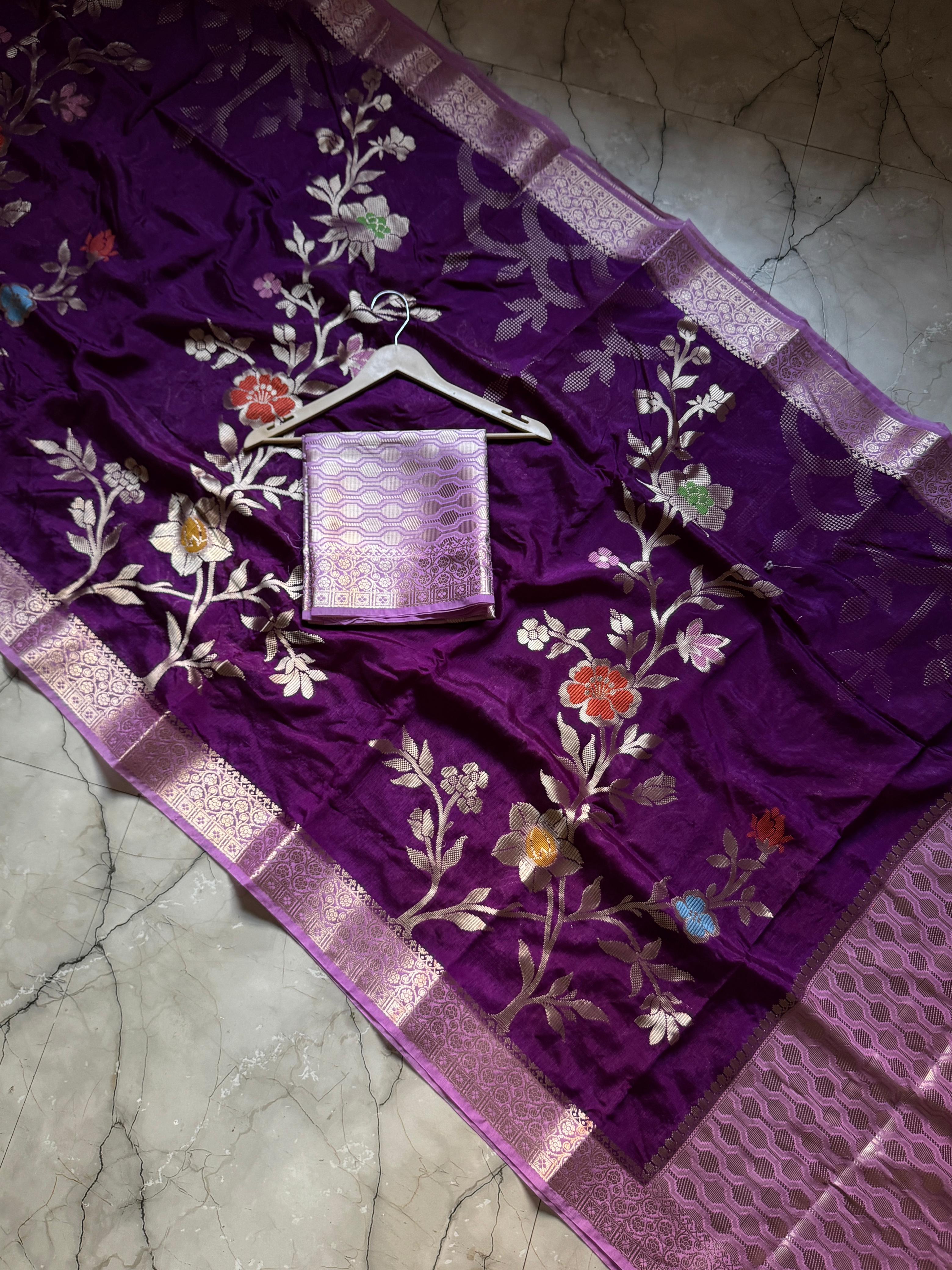 Premium Banarasi Chiniya Silk Sarees
